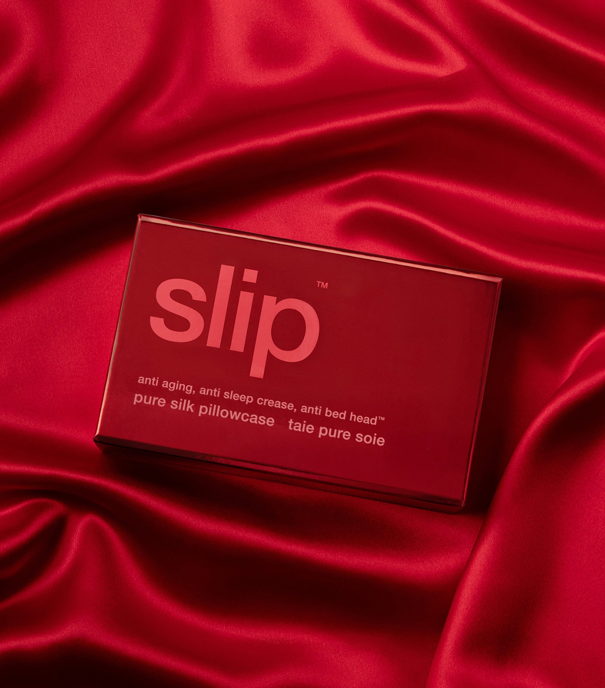 Pure Silk Queen Pillowcase SCARLET Image 3