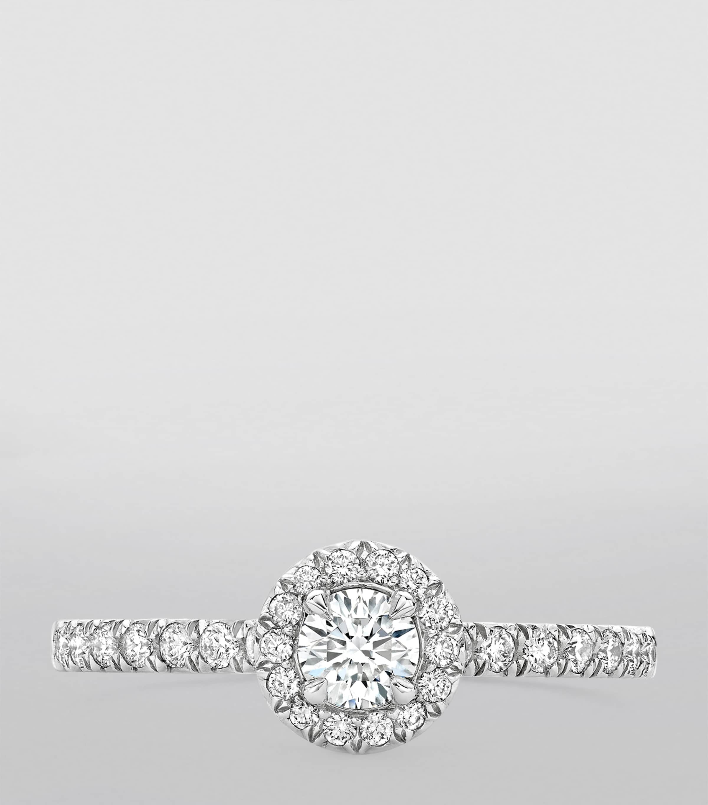 Platinum and Diamond Vintage Engagement Ring PLATINUM Image 4