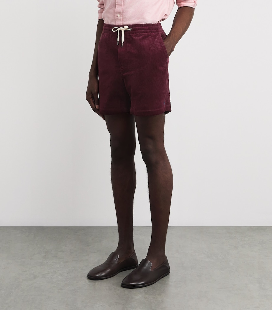 Corduroy Logo Shorts RED Image 3