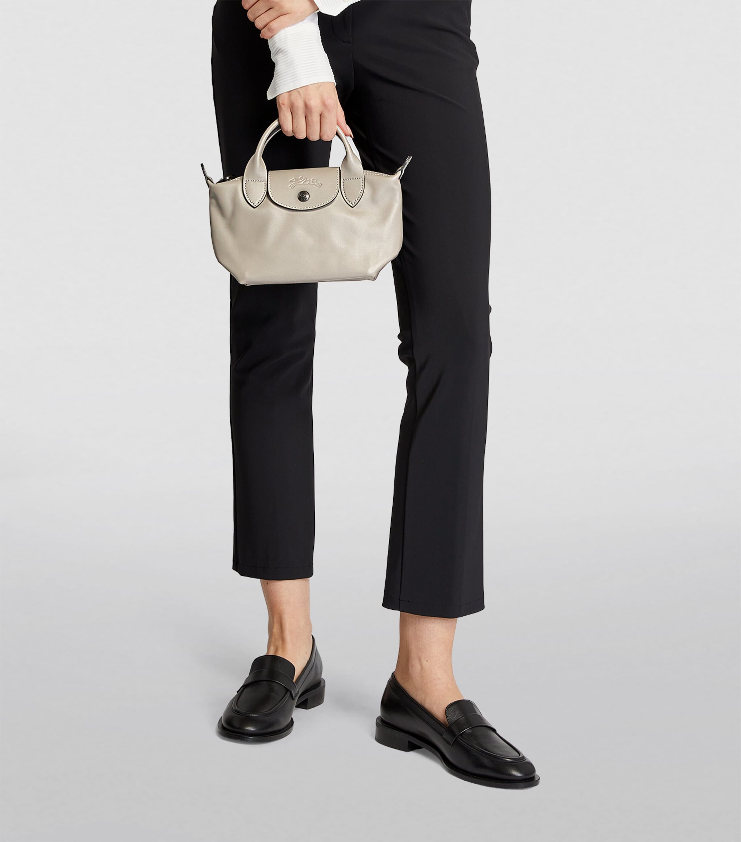 Extra-Small Leather Le Pliage Xtra Handbag P55 TURTLEDOVE Image 4