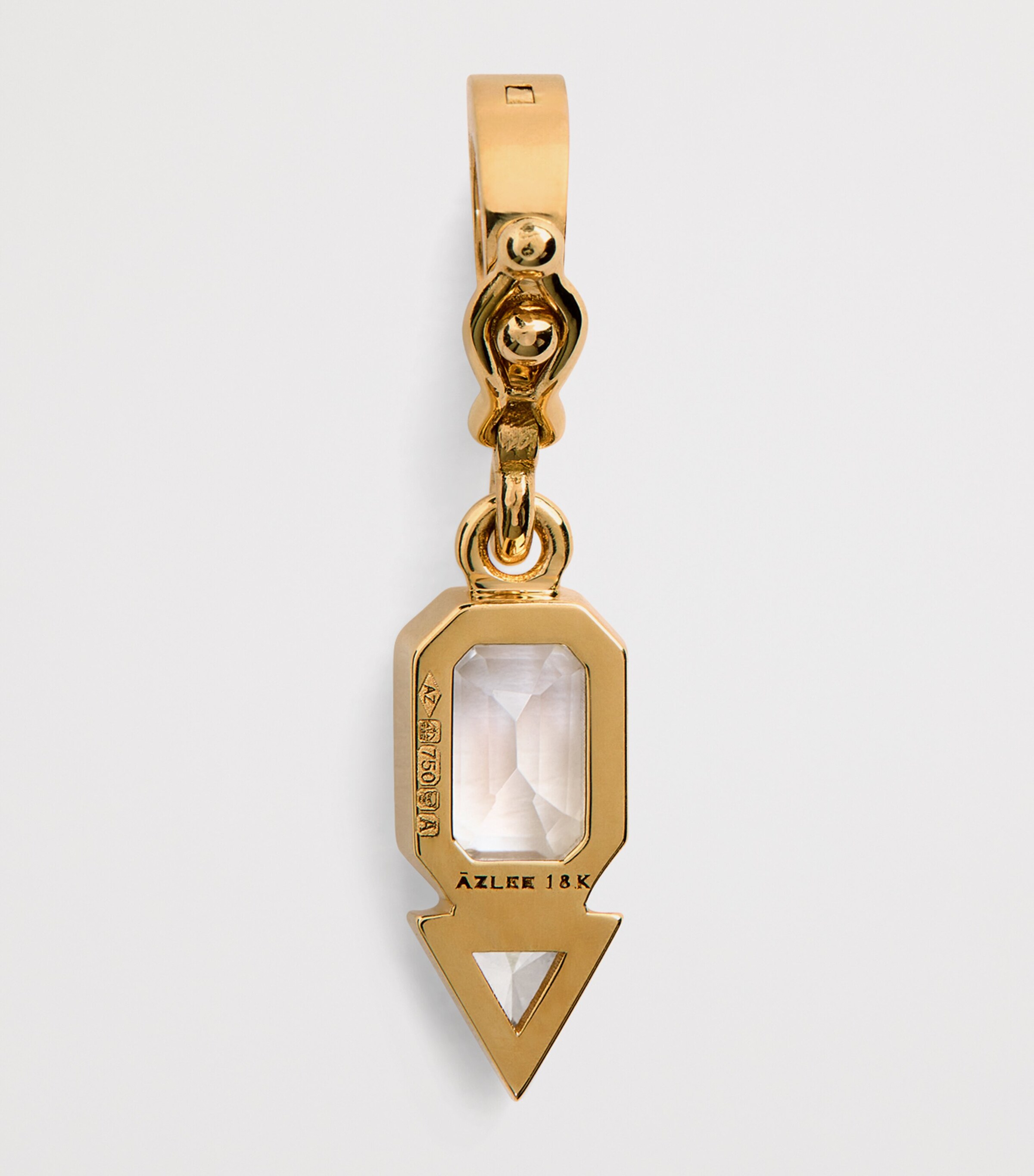Yellow Gold, Moonstone and Diamond June Charm YELLOW GOLD Image 3