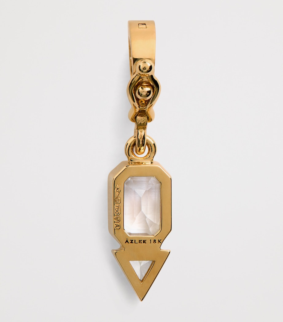 Yellow Gold, Moonstone and Diamond June Charm YELLOW GOLD Image 3