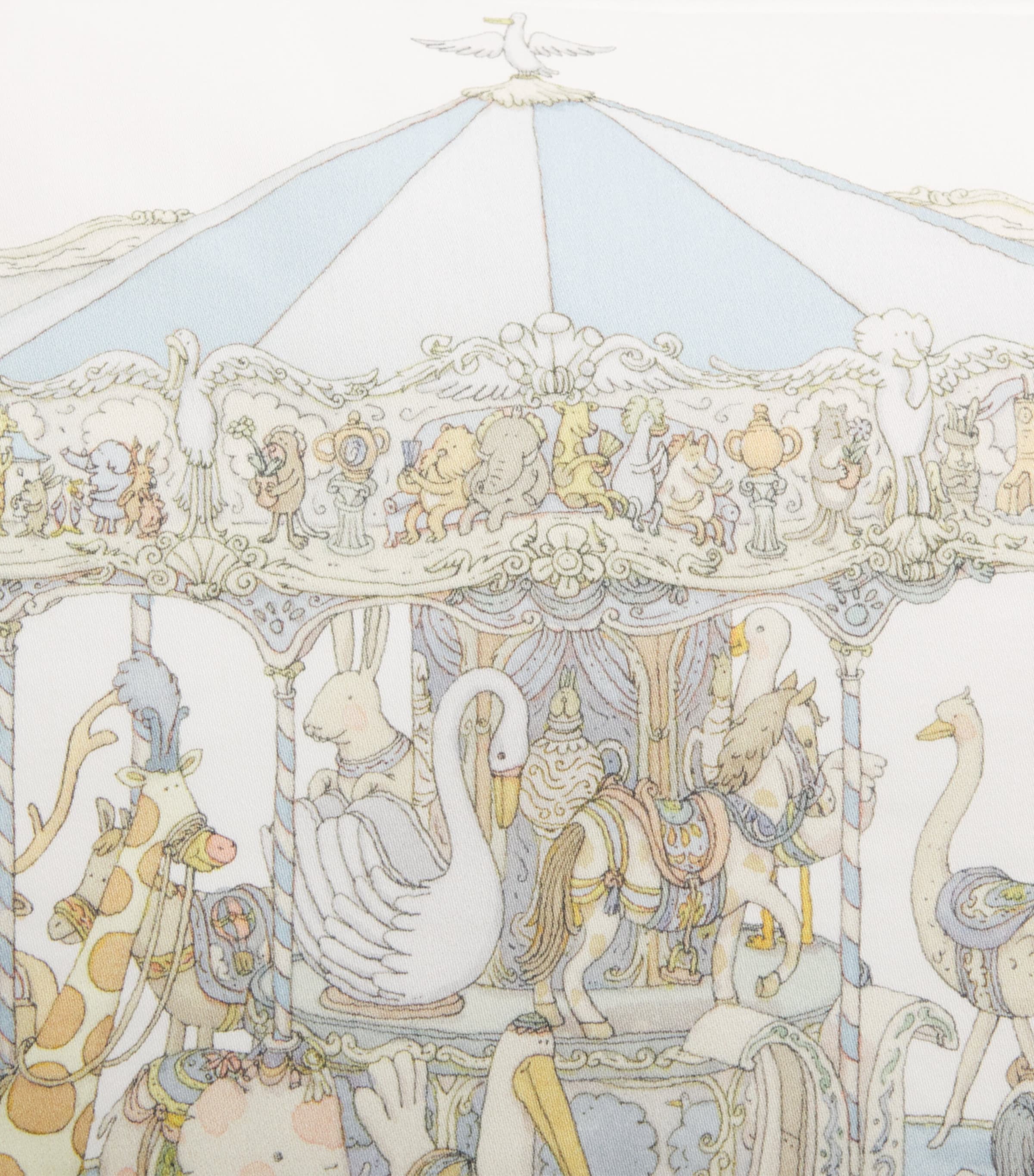 Atelier Choux Cotton-Satin Carousel Cushion Image 2