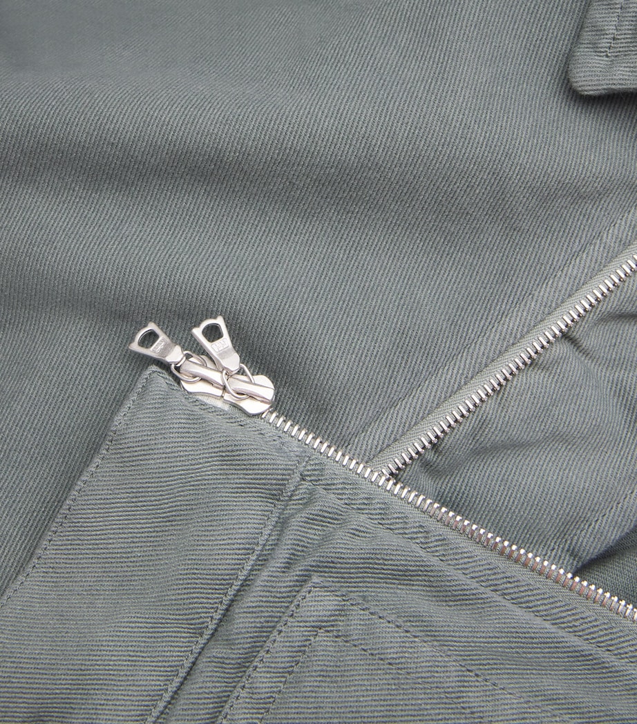 DRIES VAN NOTEN Mens Cotton Jacket Sage Image 6