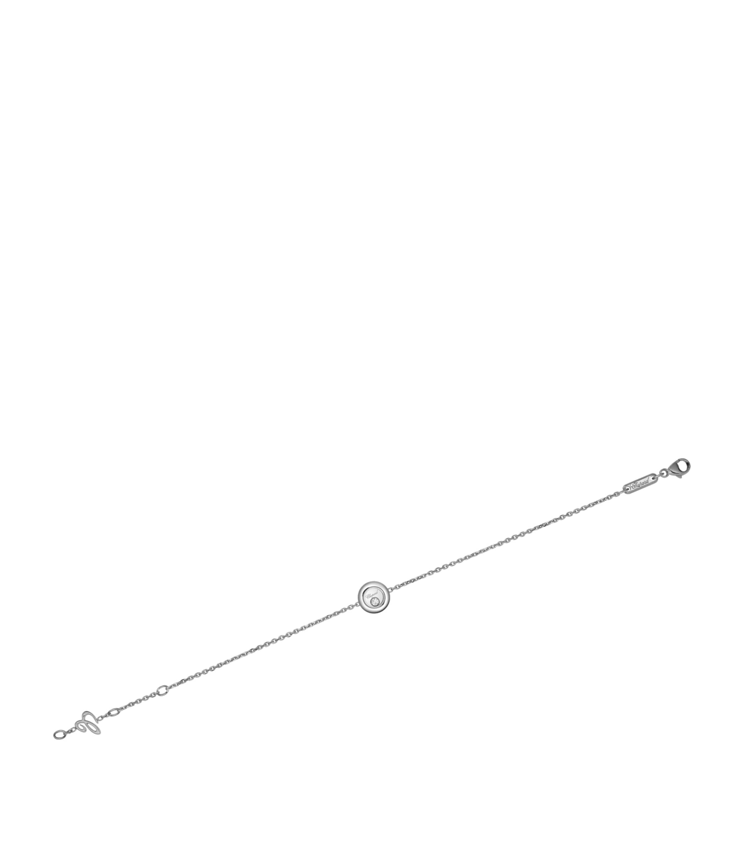 White Gold and Diamond Happy Diamonds Icons Bracelet 18K WHITE GOLD Image 3