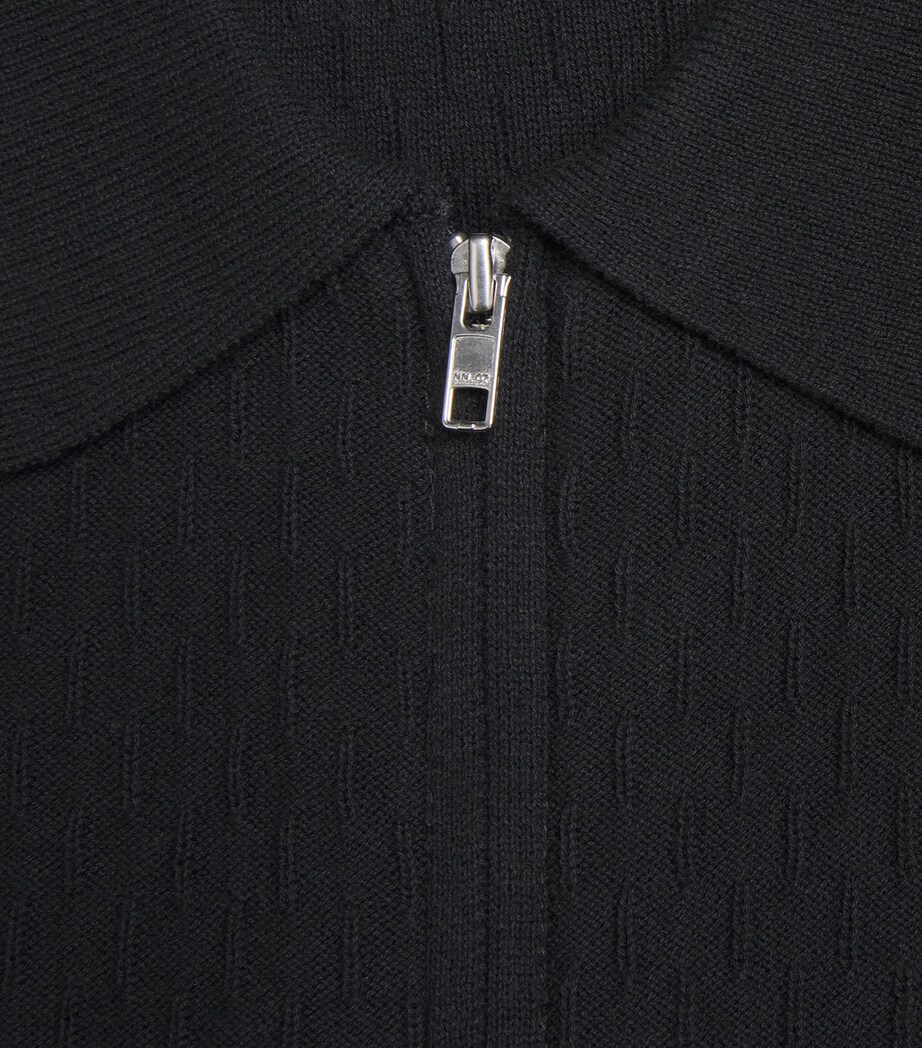 NN.07 Mens Organic Cotton Gustav Cardigan Black Image 6
