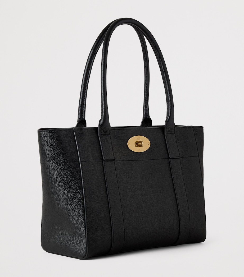 Leather Bayswater 9 to 5 Tote Bag BLACK Image 2