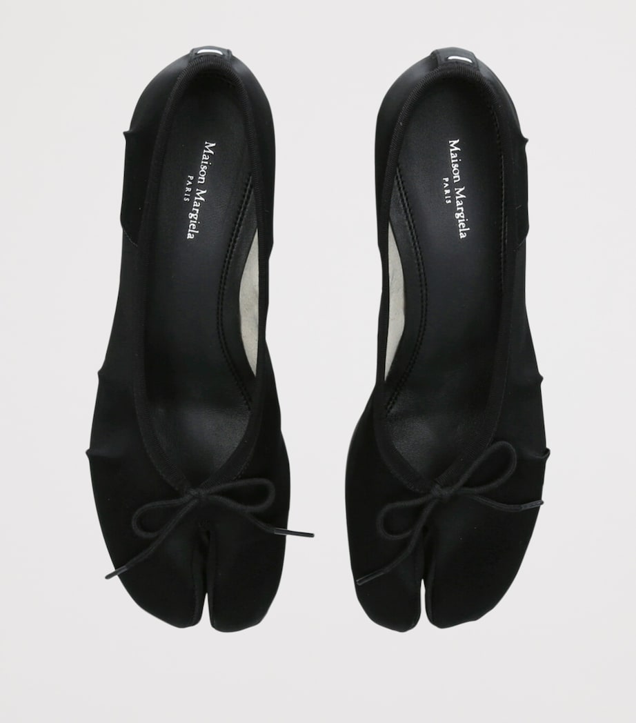 Maison Margiela Satin Tabi Ballerina Pumps 30 Black Image 4