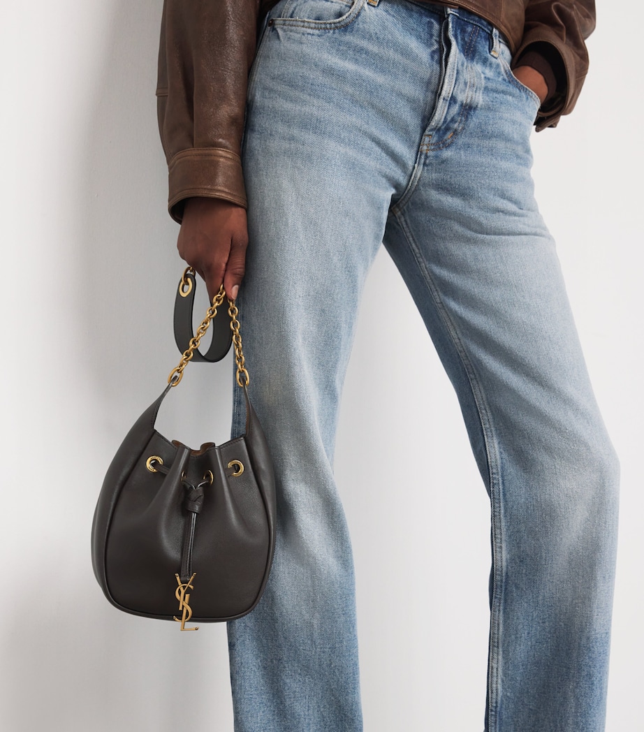Saint Laurent Leather Cassandre Bucket Bag Image 2