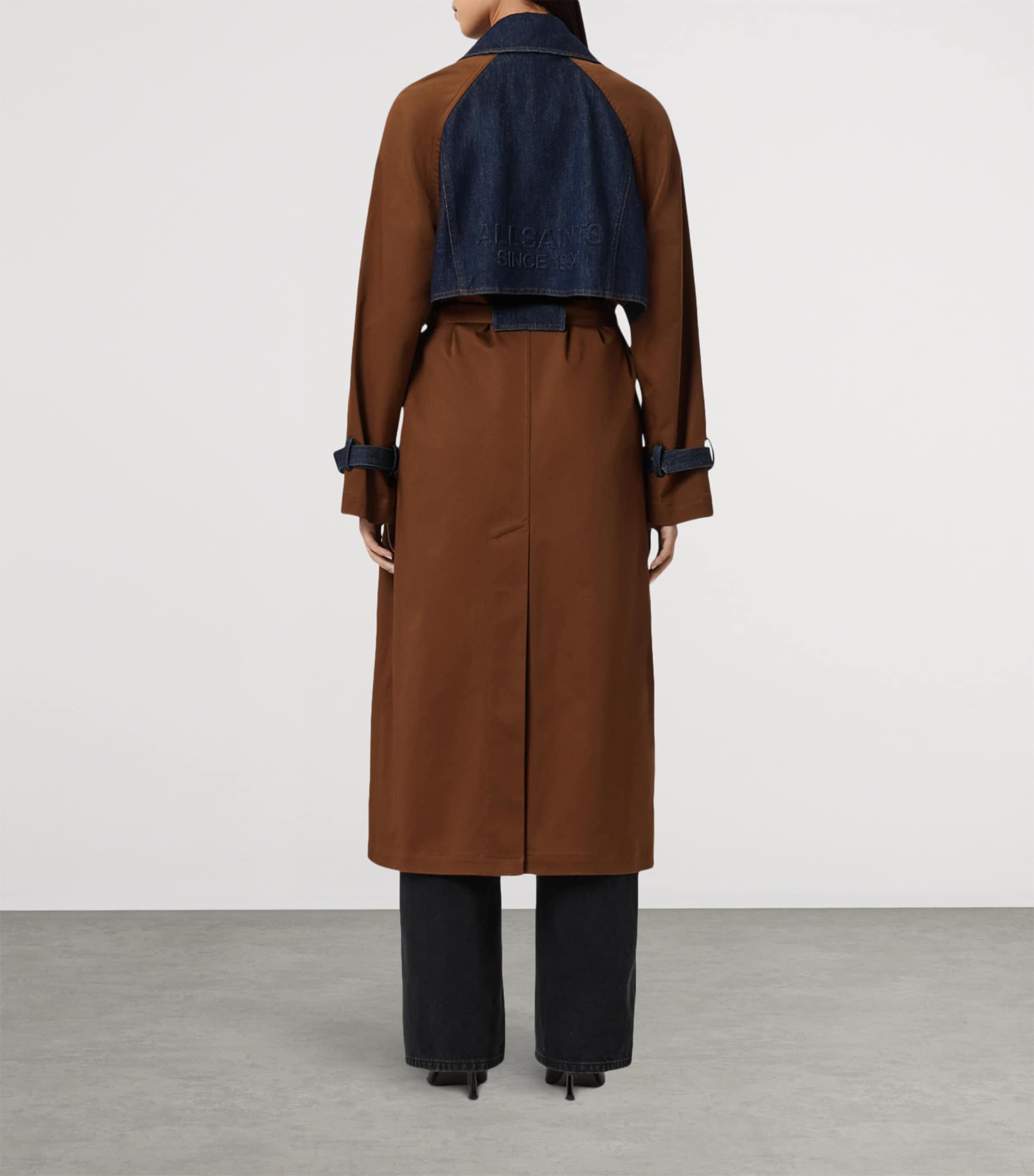 Panelled Dayly Trench Coat COGNAC BROWN Image 4