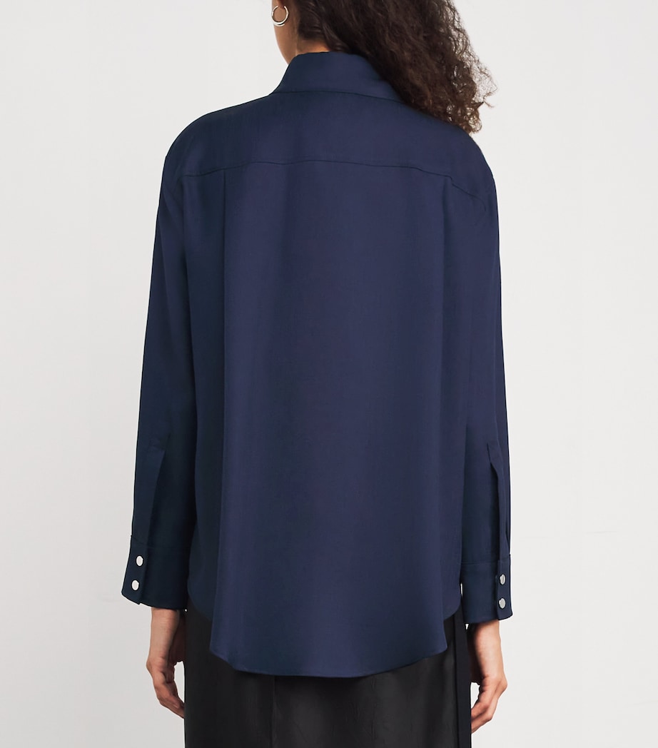 Twill Shirt Jacket NAVY Image 4
