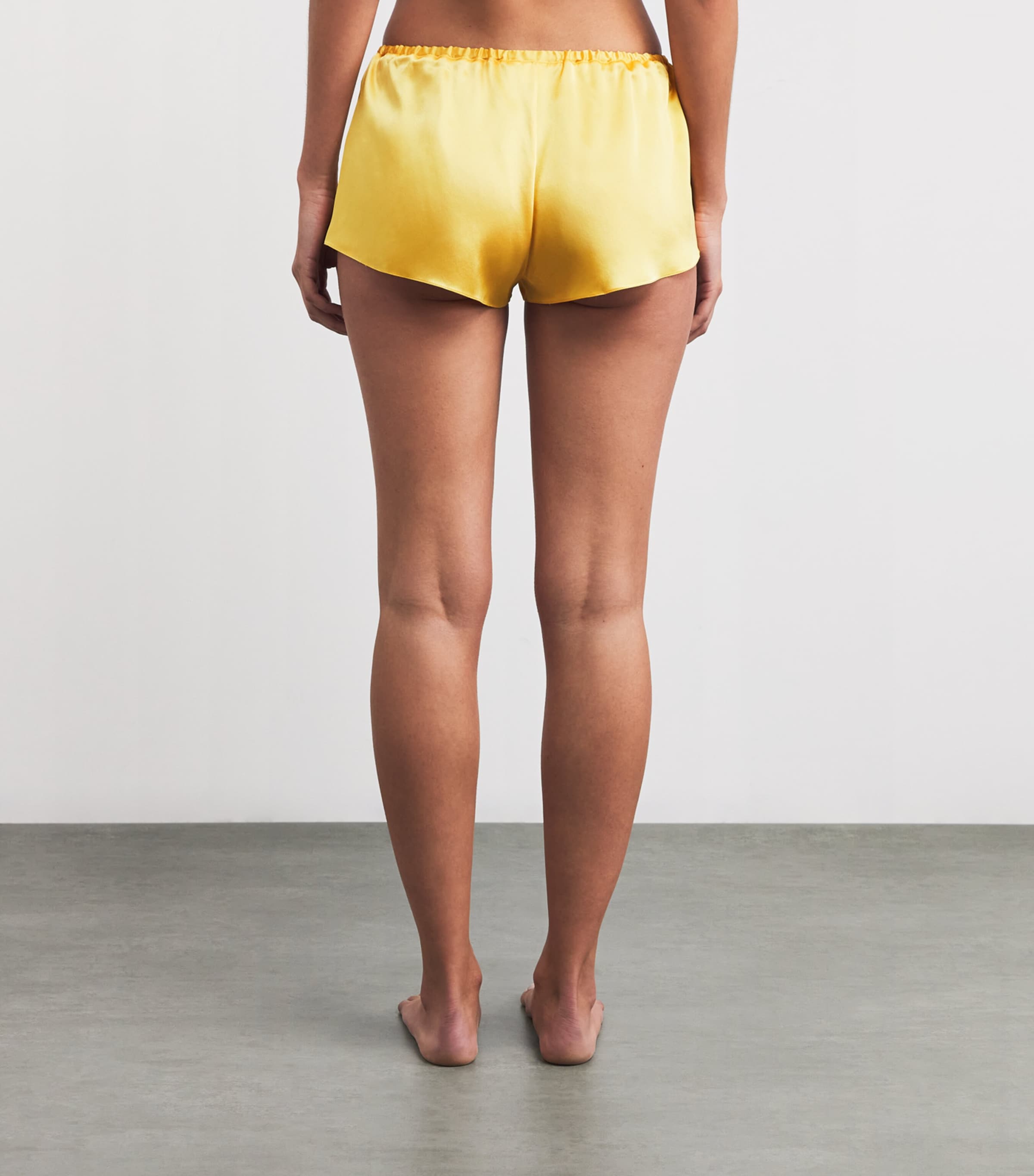 Silk Secret Garden Pyjama Shorts SUNLIT BLOOM Image 4