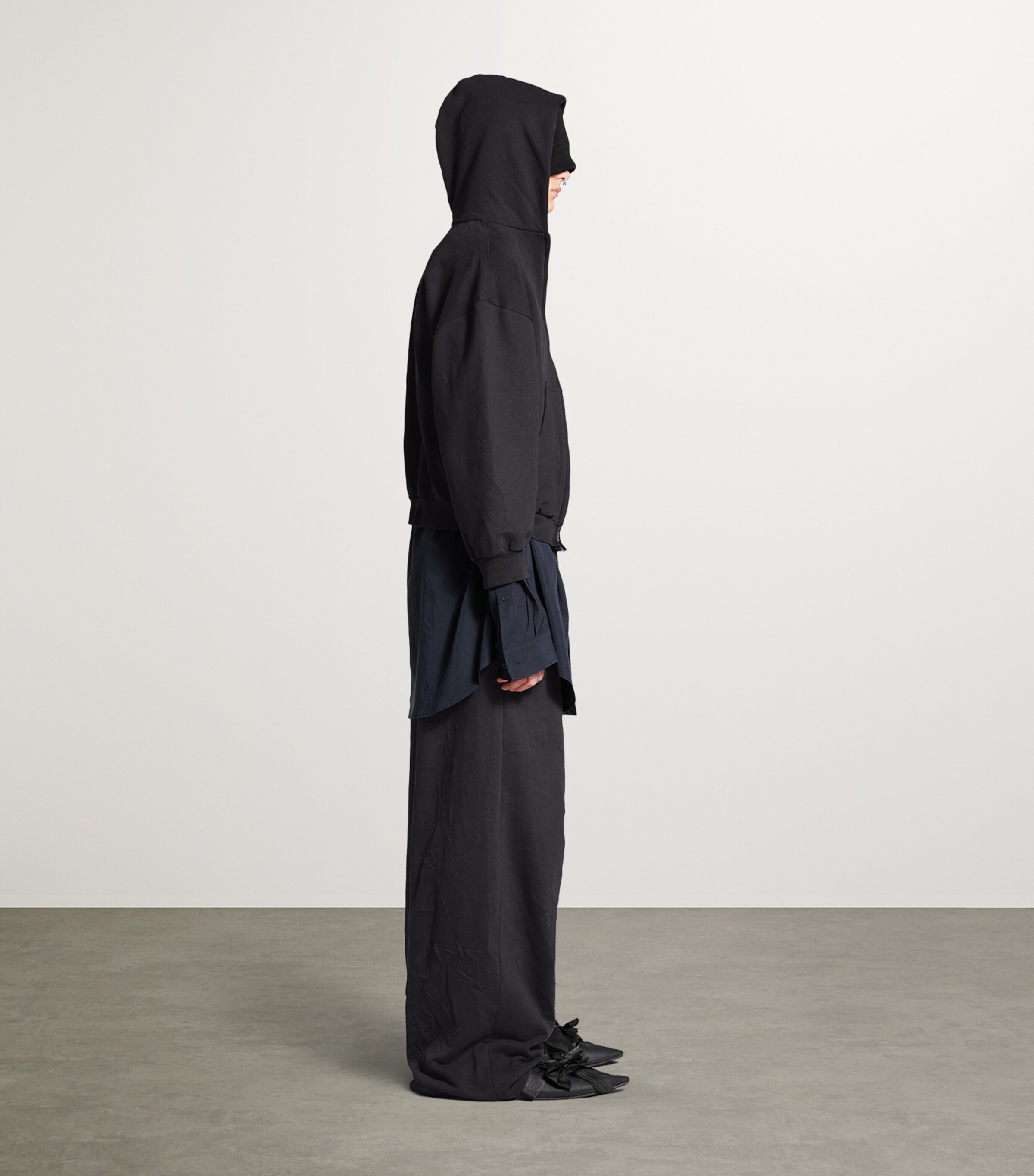 Balenciaga Black Distressed Ebay Zip-Up Hoodie | Harrods US