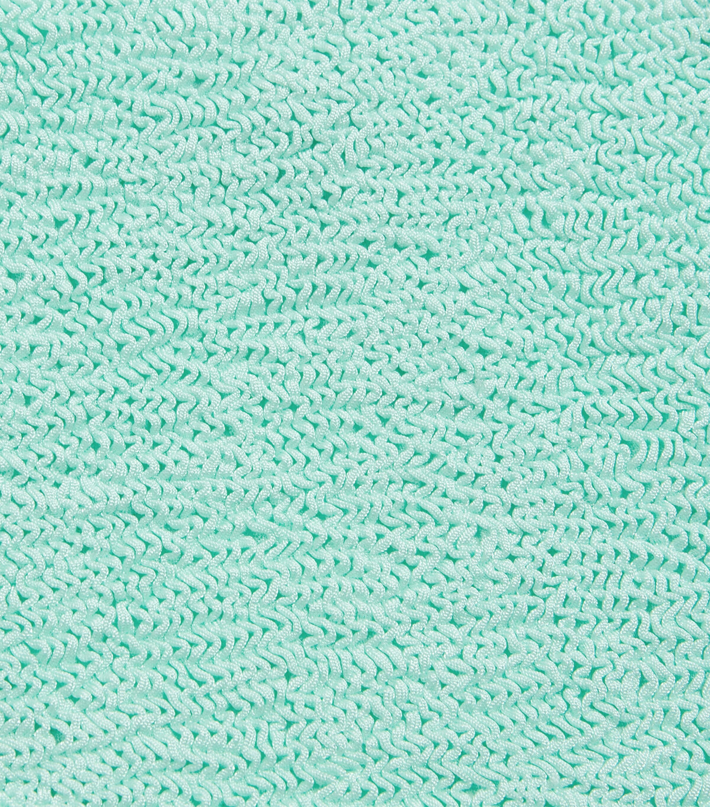 Hunza G Kids Ruffle-Trim Lara Swimsuit (7-12 Years) Metallic Mint Image 3