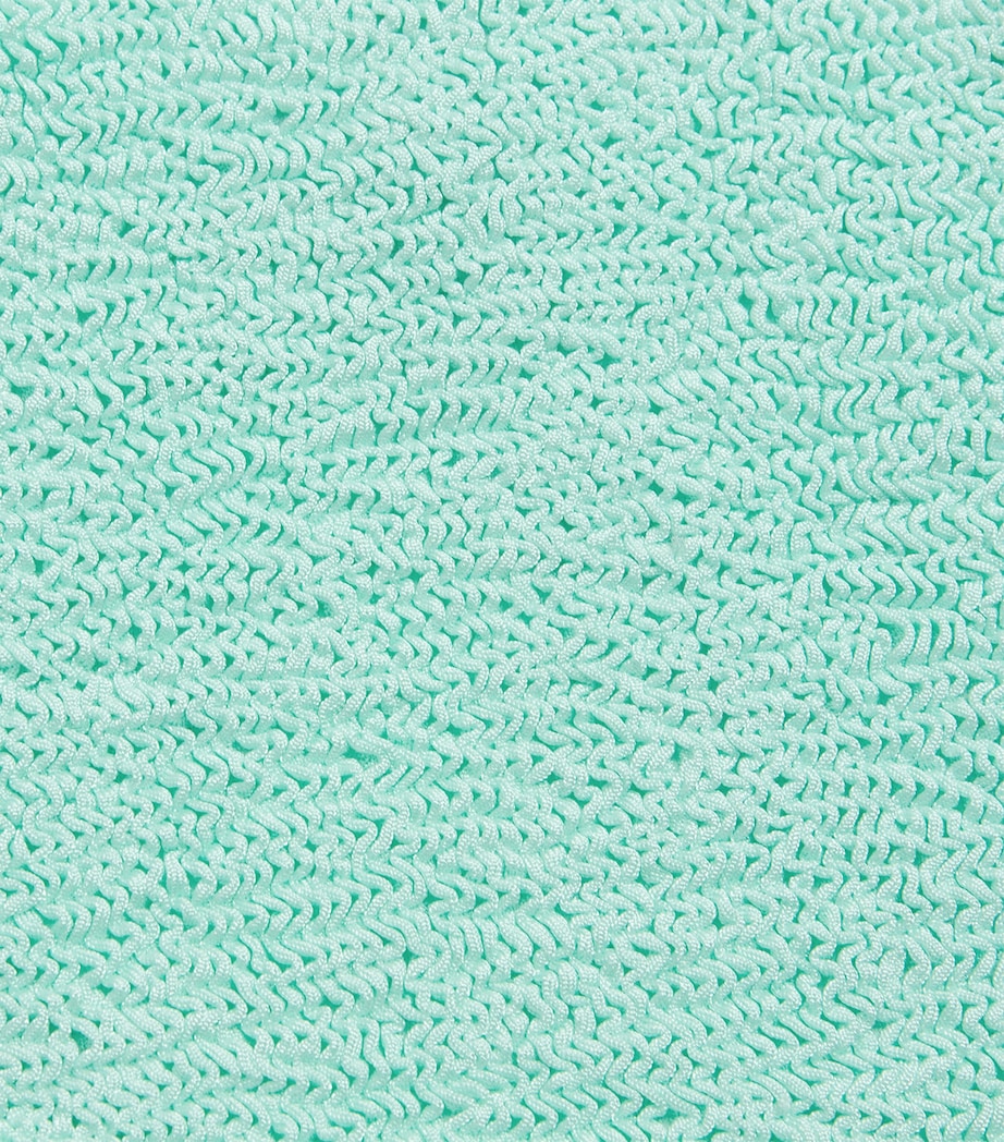 Ruffle-Trim Lara Swimsuit (7-12 Years) METALLIC MINT Image 3