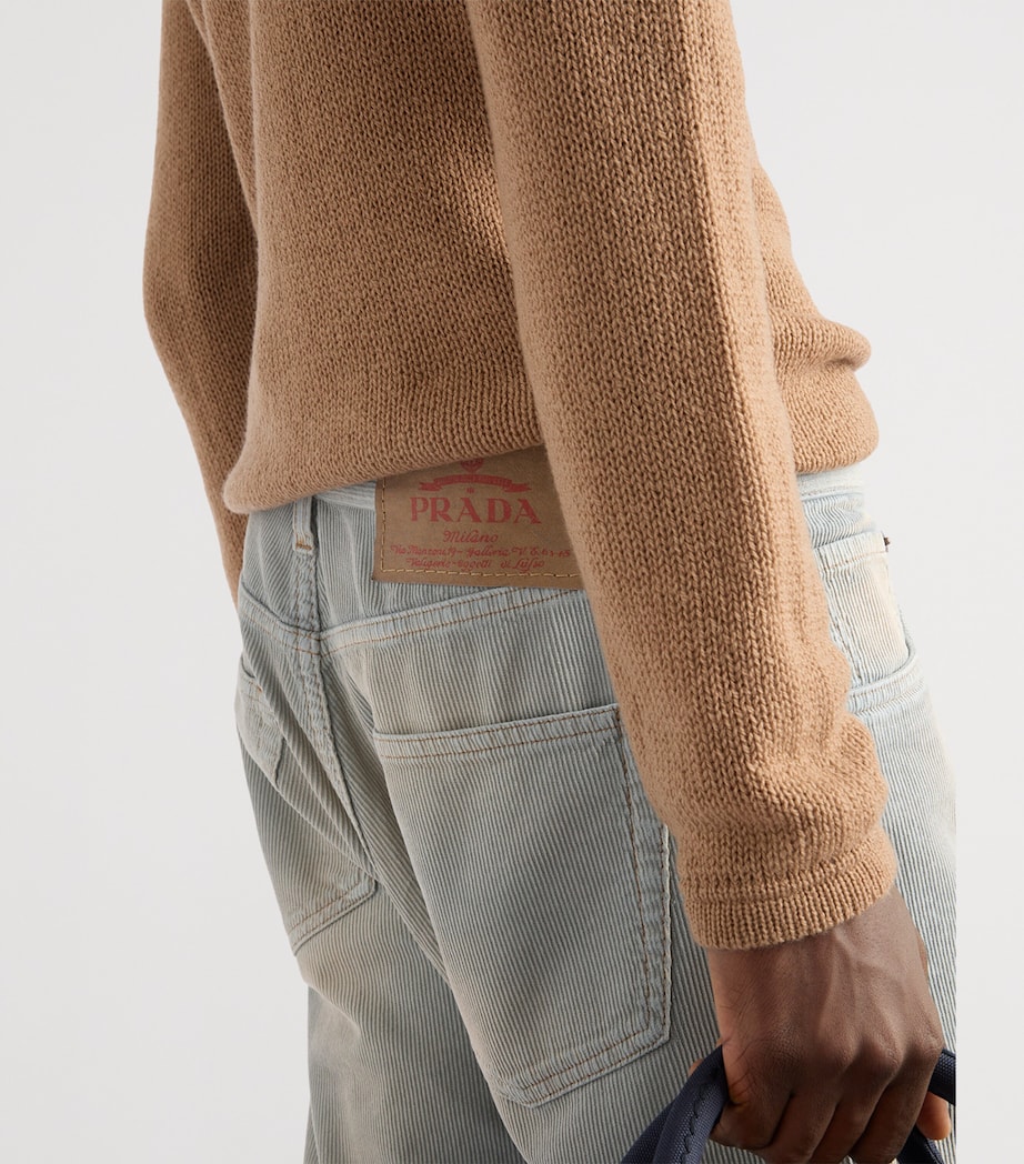 Corduroy Washed Jeans F0V3N Image 3