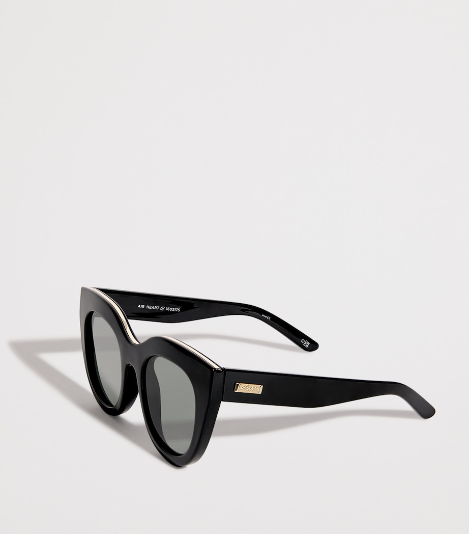 Oversized Air Heart Sunglasses BLACK / GOLD Image 2
