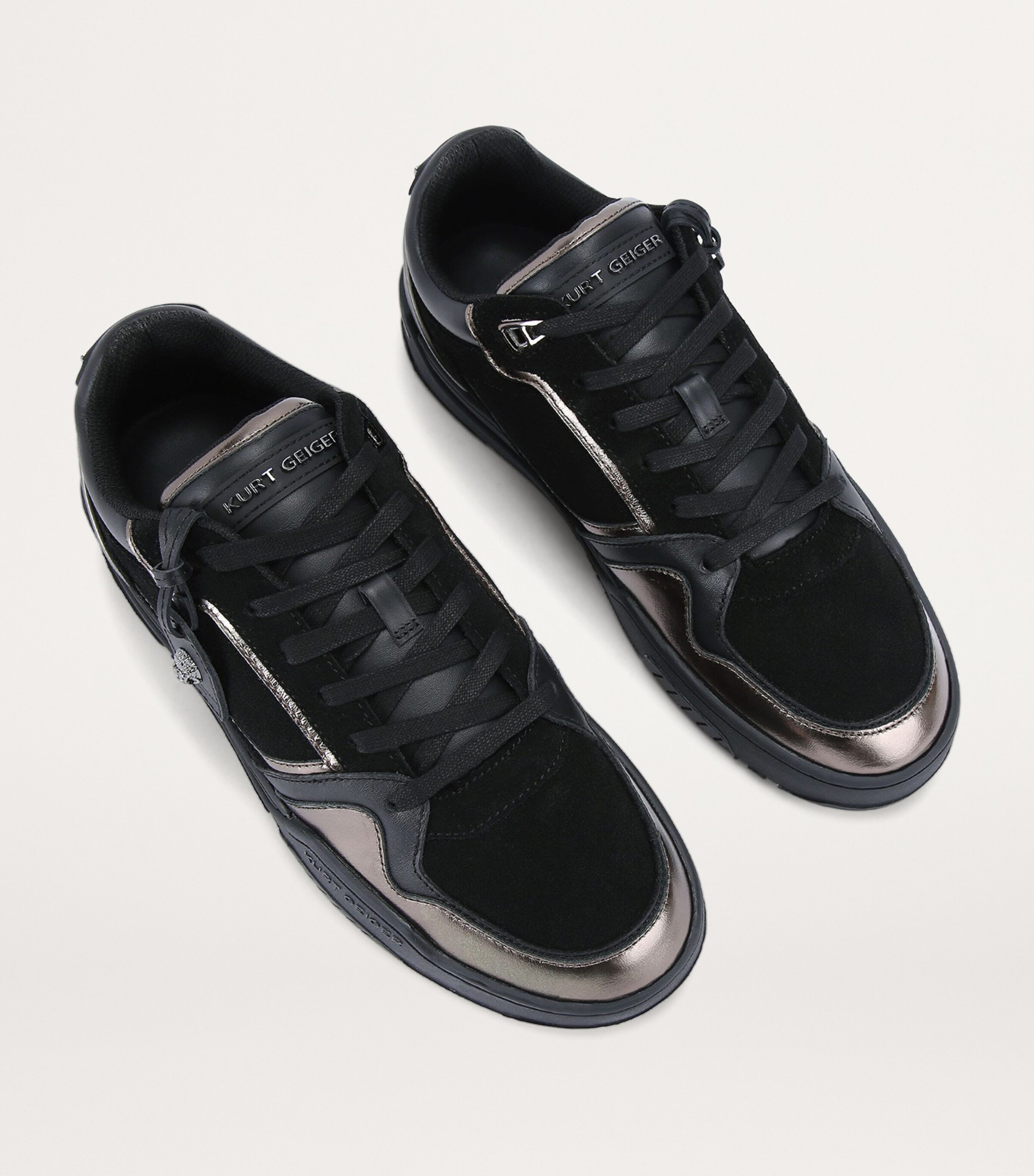 Kurt Geiger London Leather Regan Sneakers Black Image 4