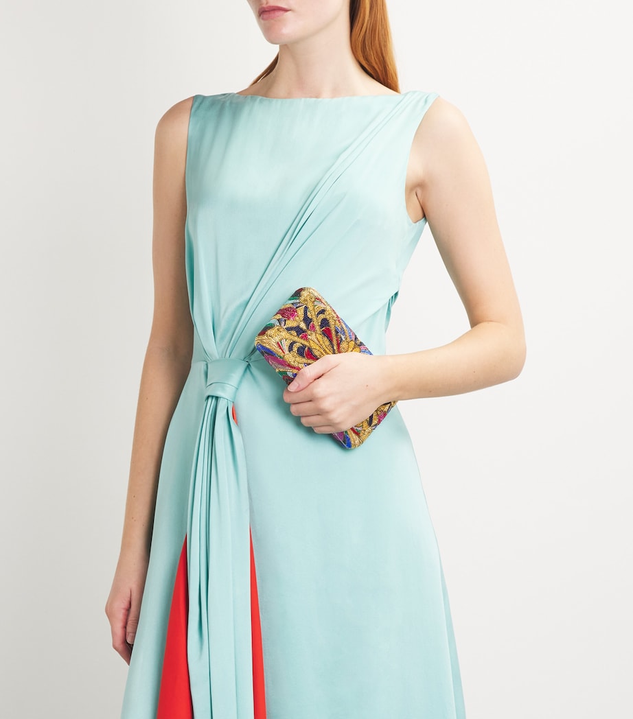 Crystal Lantern Tile Clutch Bag SAUMT SLVR ARM MLTI Image 2