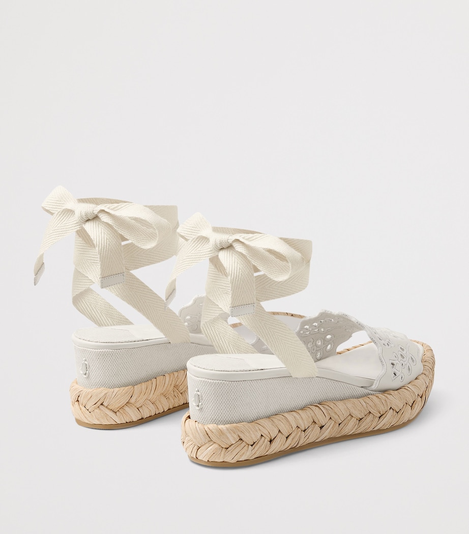 Arlee 60 Leather Wedge Sandals LATTE/NATURAL Image 4