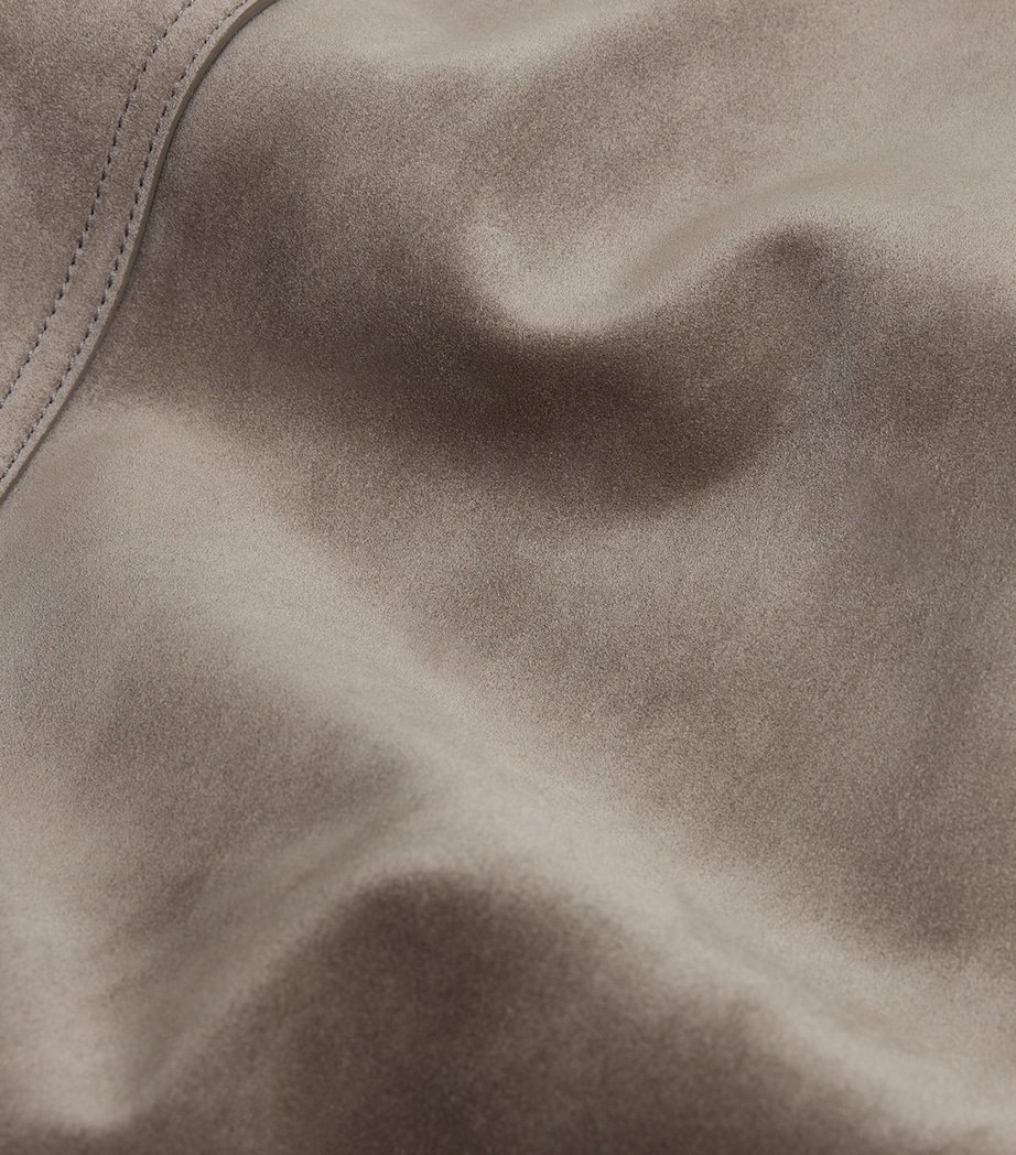 Dunhill Mens Cashmere-Leather Bomber Jacket Image 8