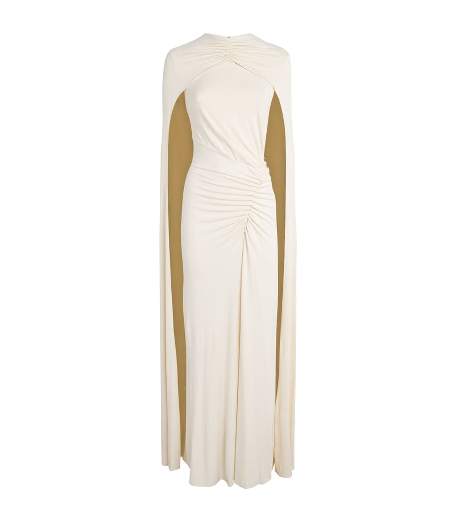 Simkhai Womens Cape Gathered Gown Yolk Image 1