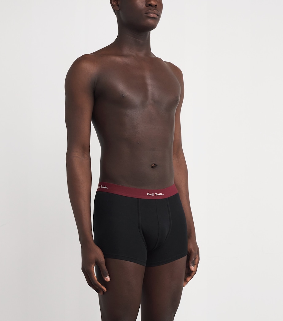 Stretch-Cotton Signature Stripe Trunks (Pack of 5) BLACK Image 2