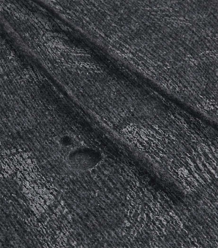 Distressed Knitted Sweatshirt P401-REFLECTIVE GREY Image 5