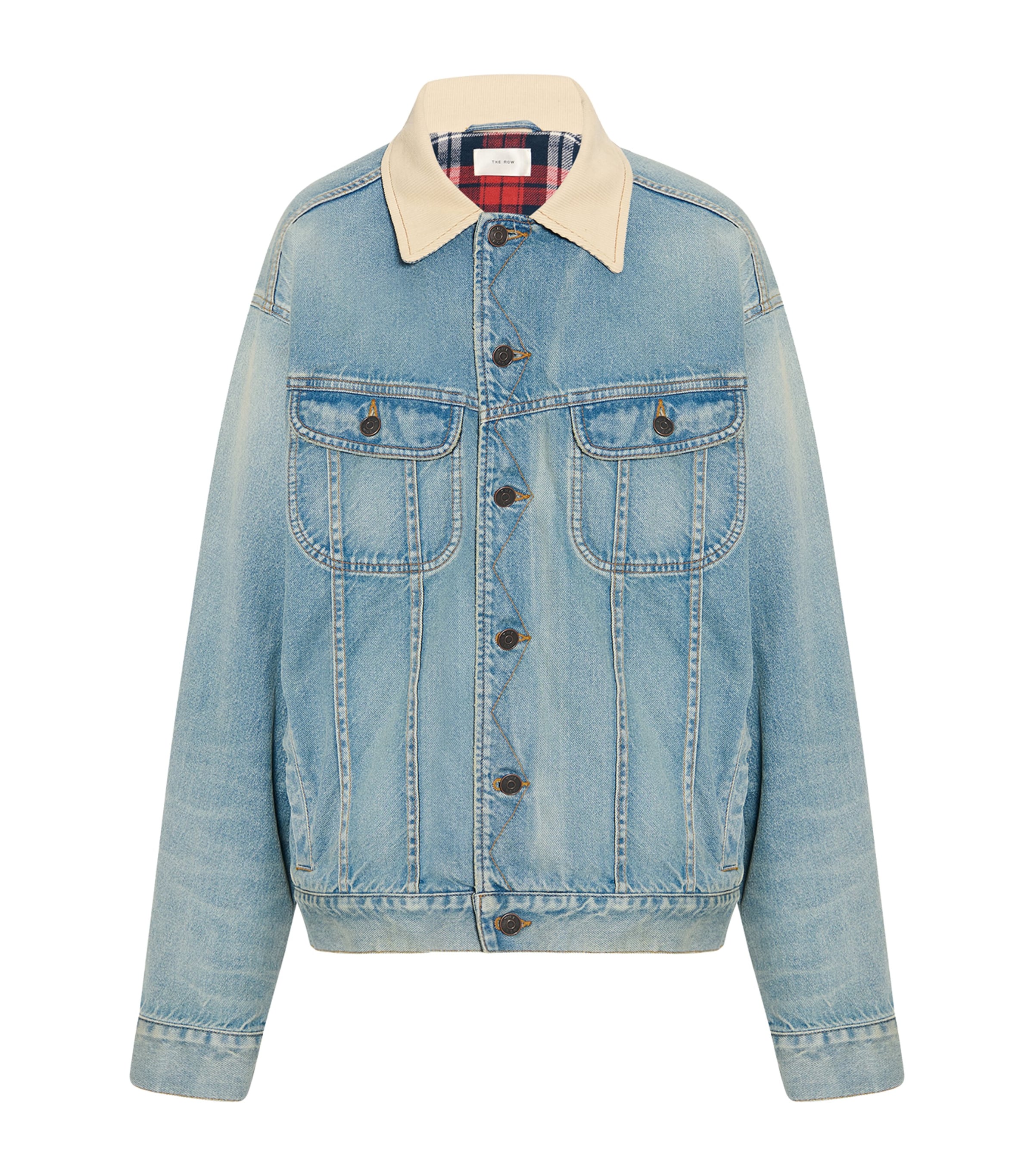 The Row Indigo Jorelle Denim Jacket In Blue