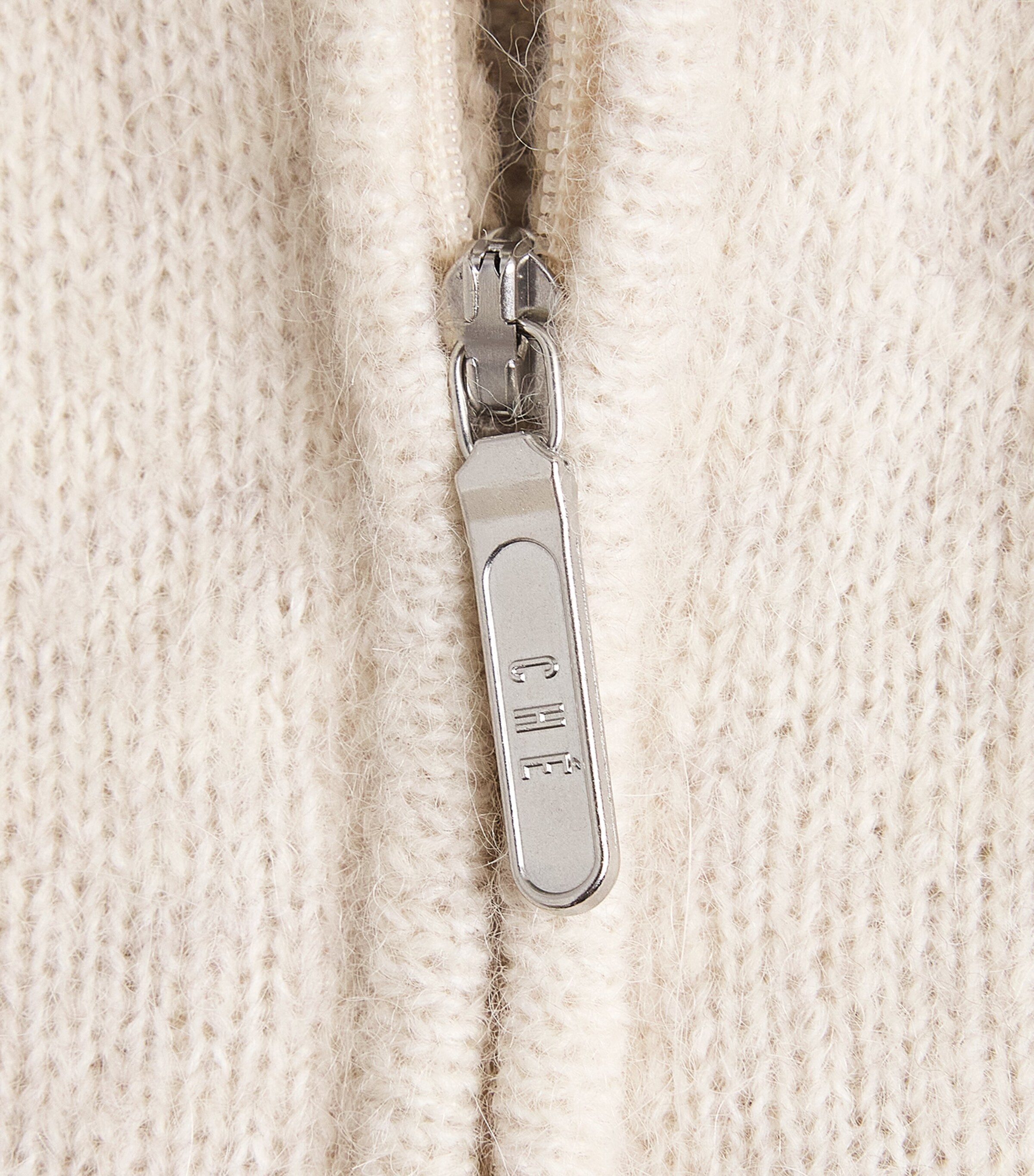 CHÉ Mens Wool-Blend Quarter-Zip Cillian Sweater Ecru Image 6