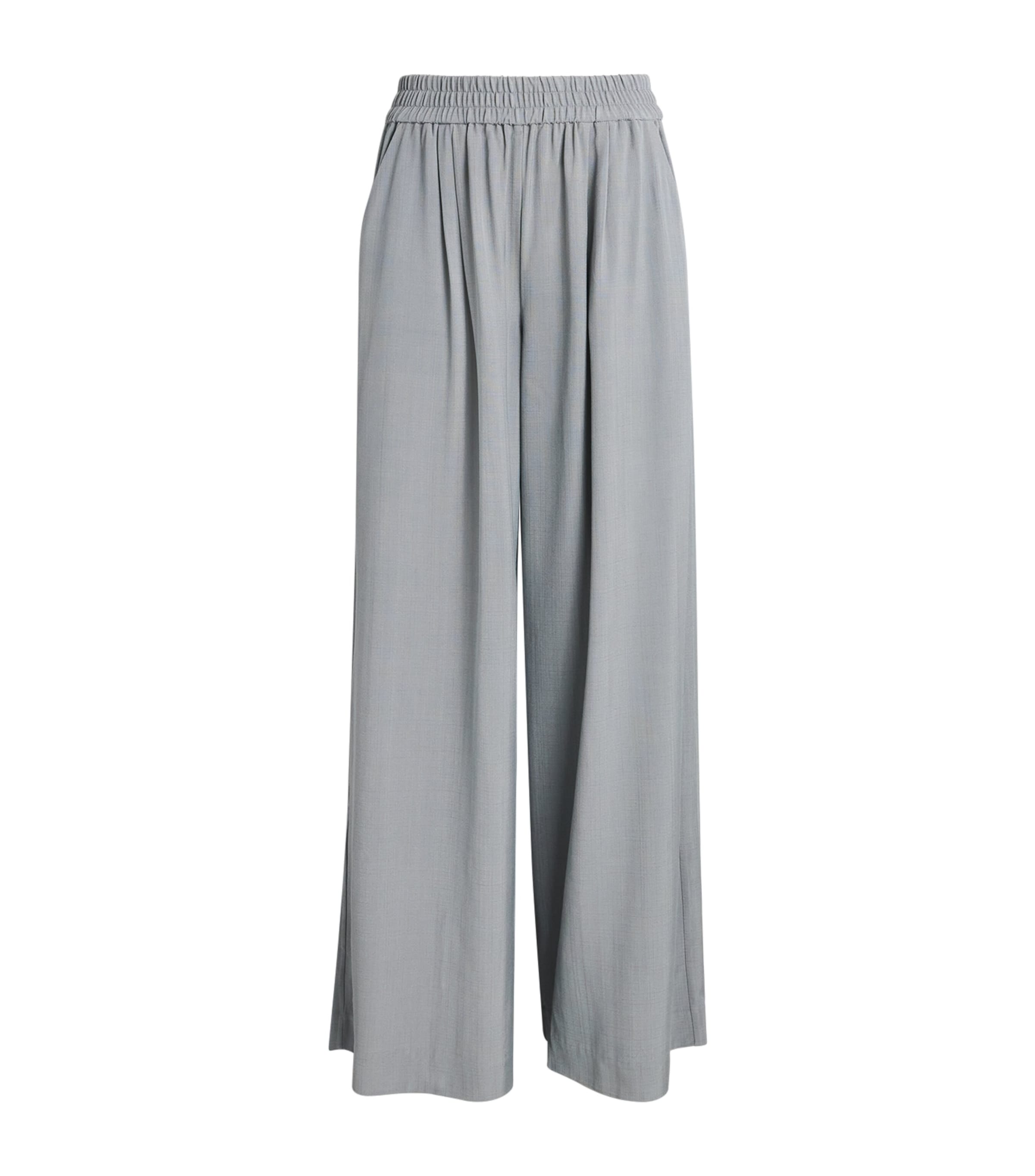 St Agni Wide-leg Everyday Trousers In Gray