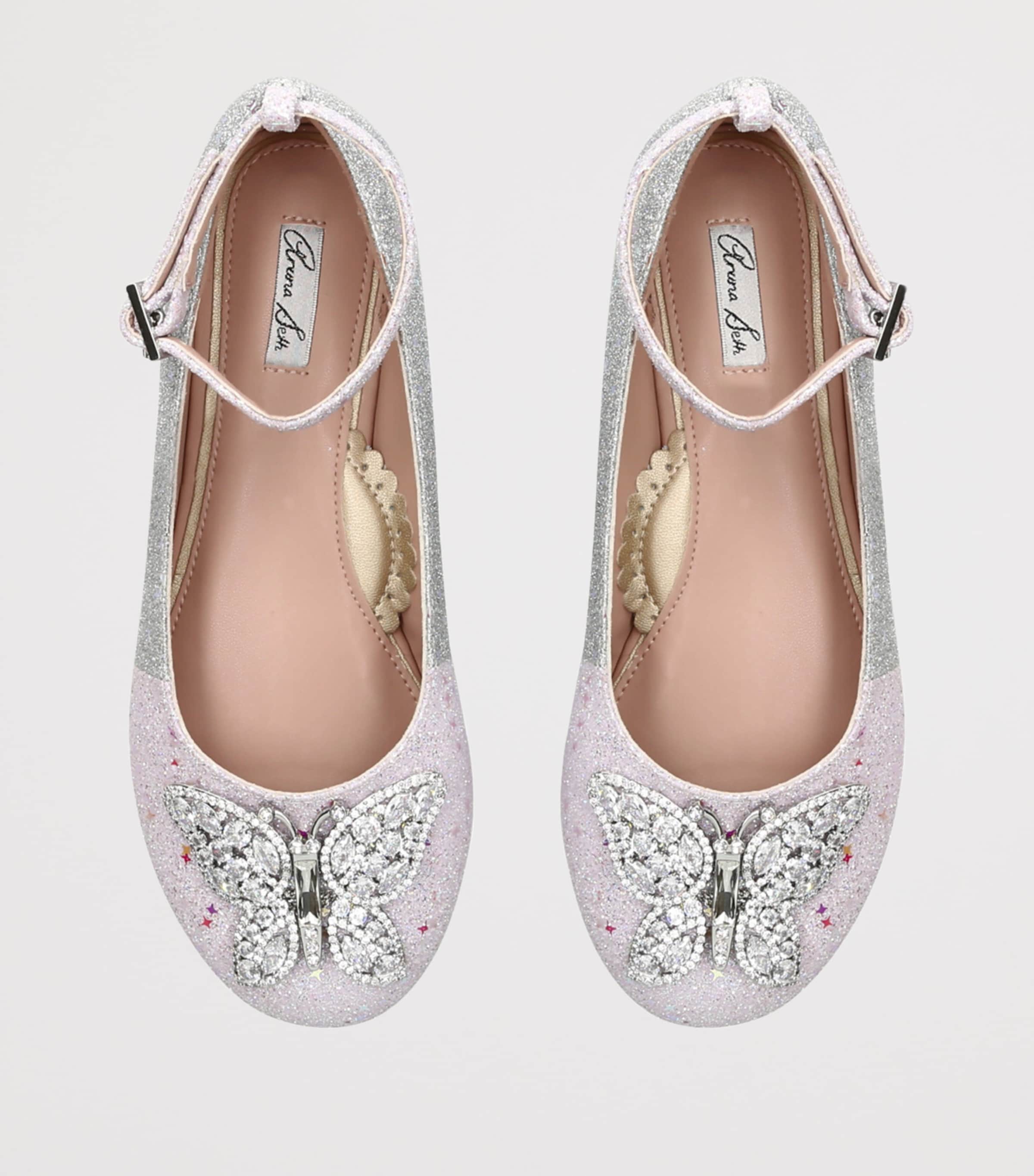 Aruna Seth Glitter Angelina Ballet Flats Silver Com Image 3