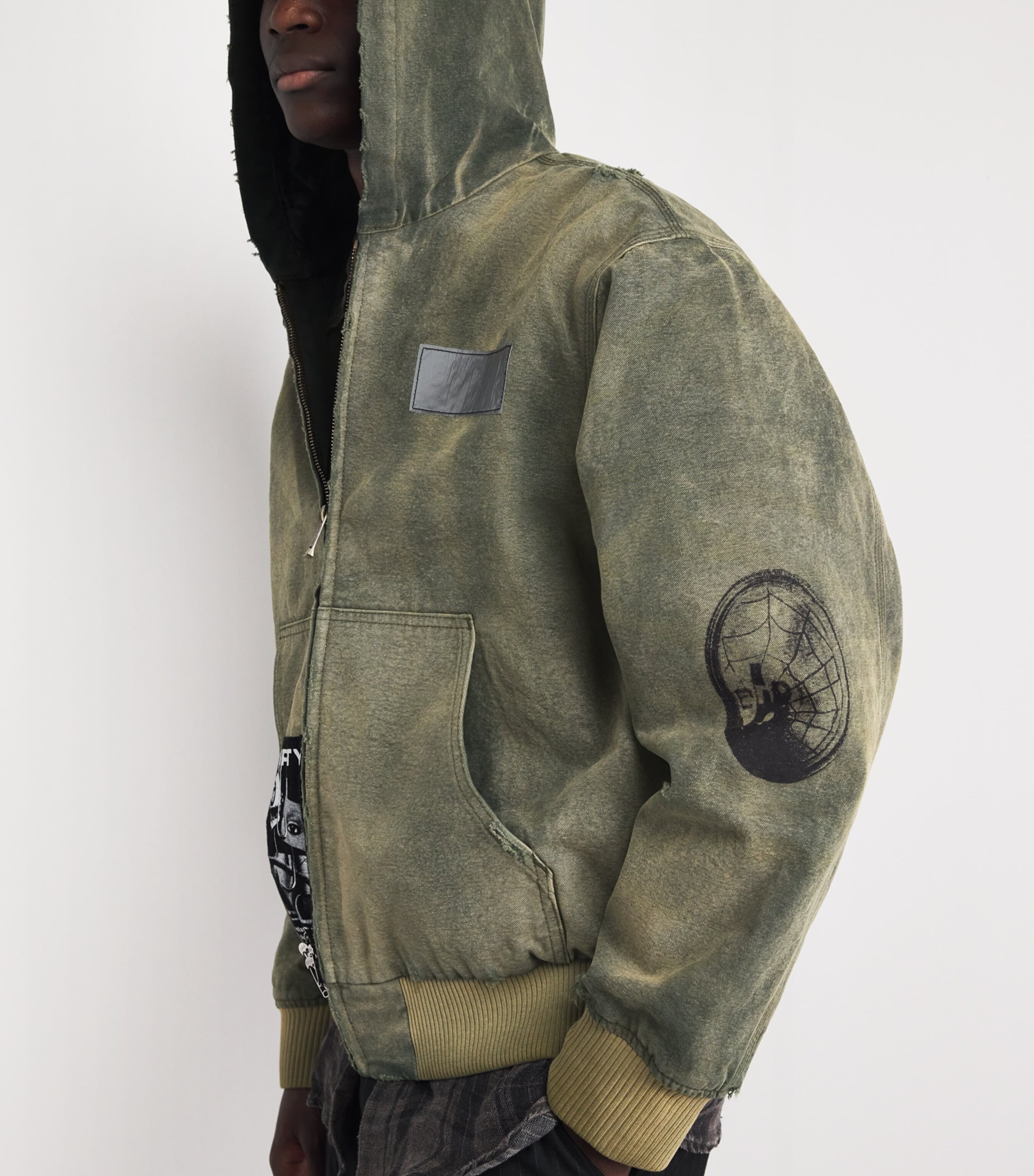 Enfants Riches Déprimés Mens Cotton War Started Jacket Crust Olive Image 6