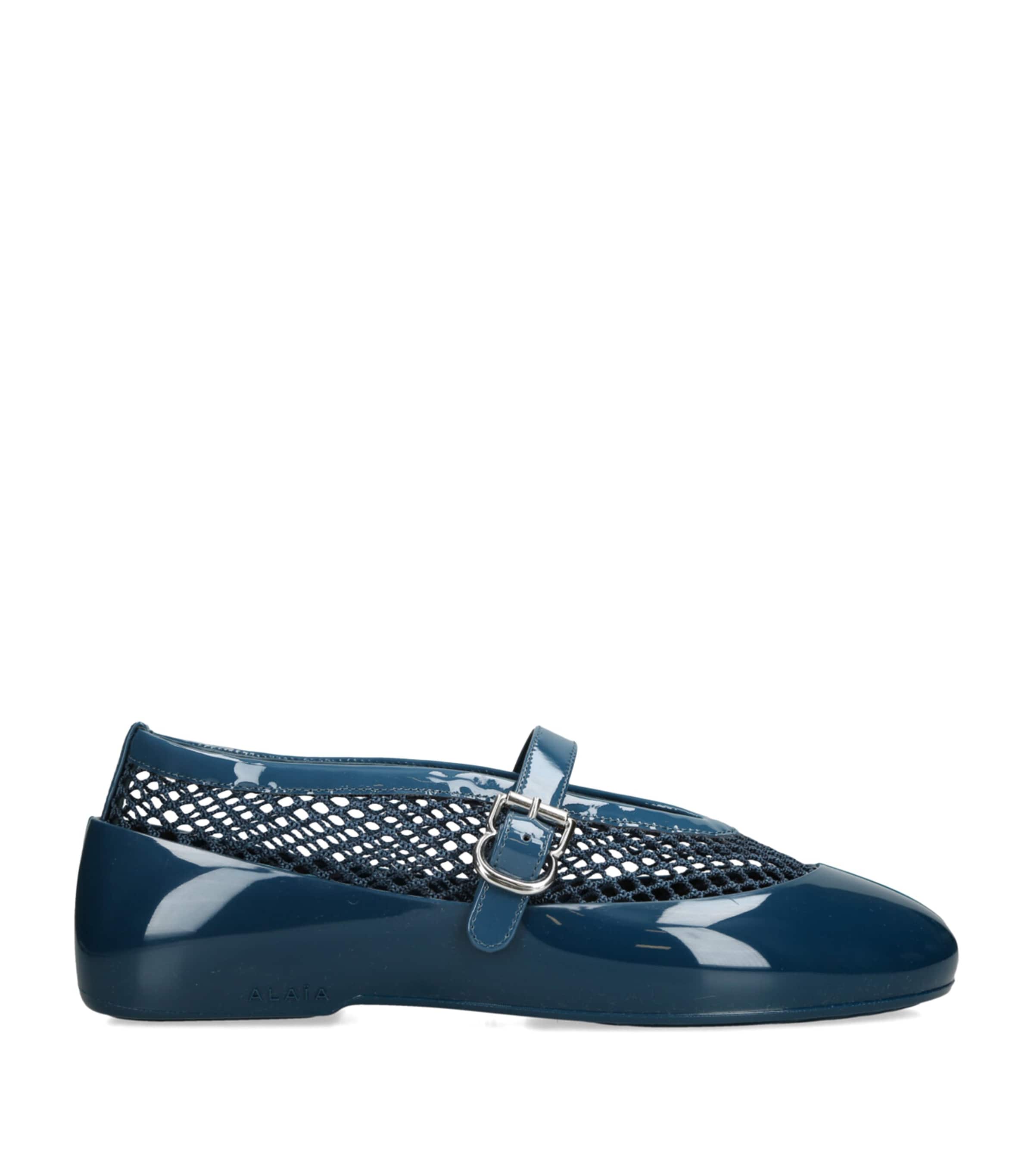 Rubber Ballet Flats BLUE Image 1
