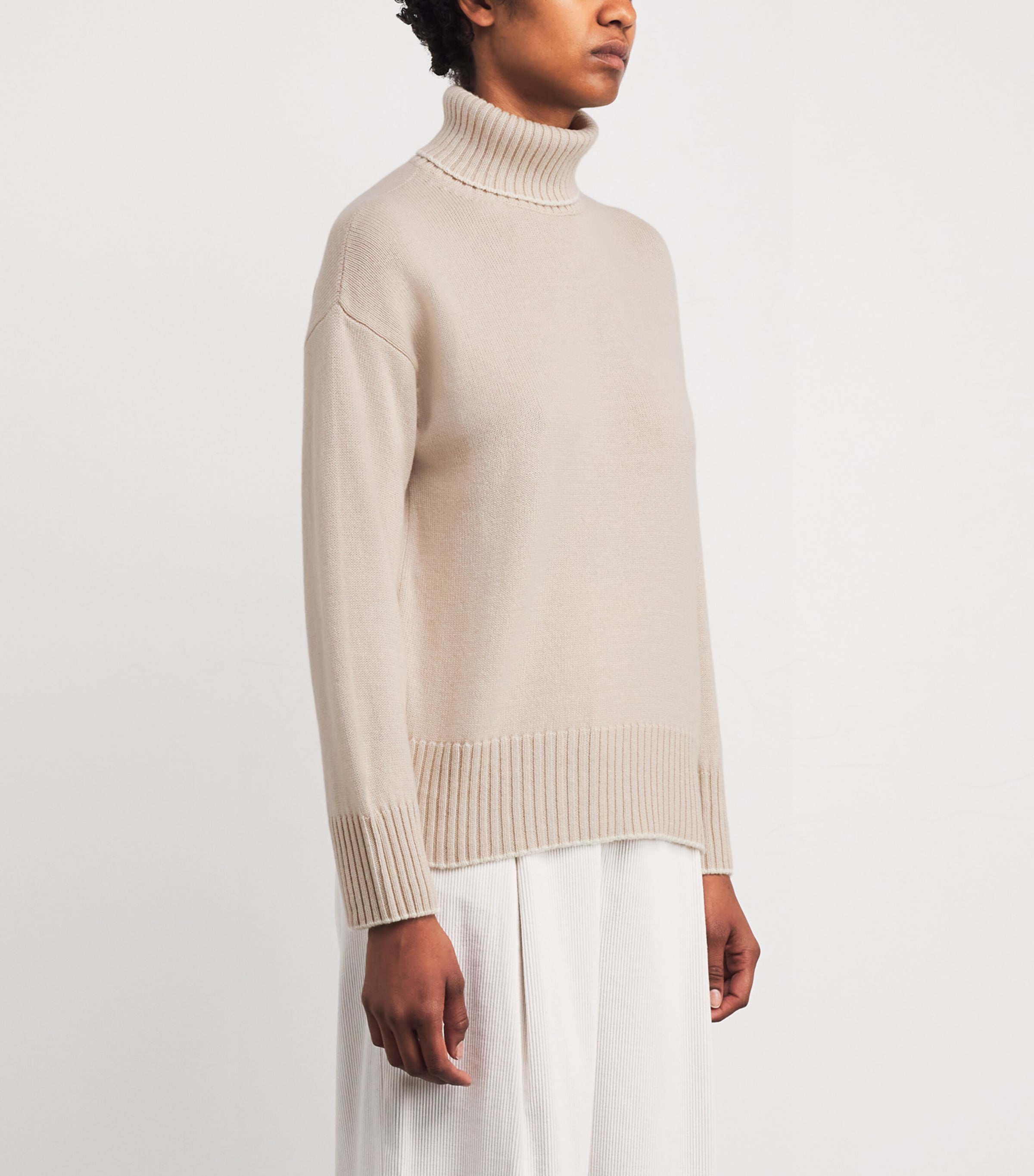 Cashmere Rollneck Sweater SABBIA,PANNA Image 3