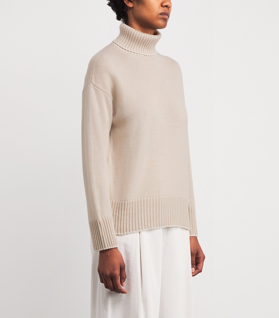 Cashmere Rollneck Sweater SABBIA,PANNA Image 3
