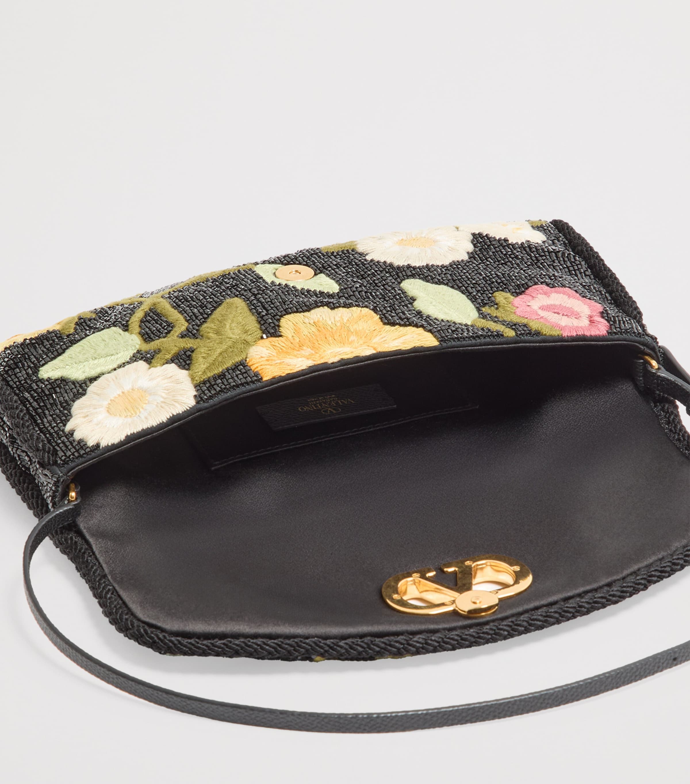 Valentino Garavani Embroidered-Floral DeVain Shoulder Bag Image 5