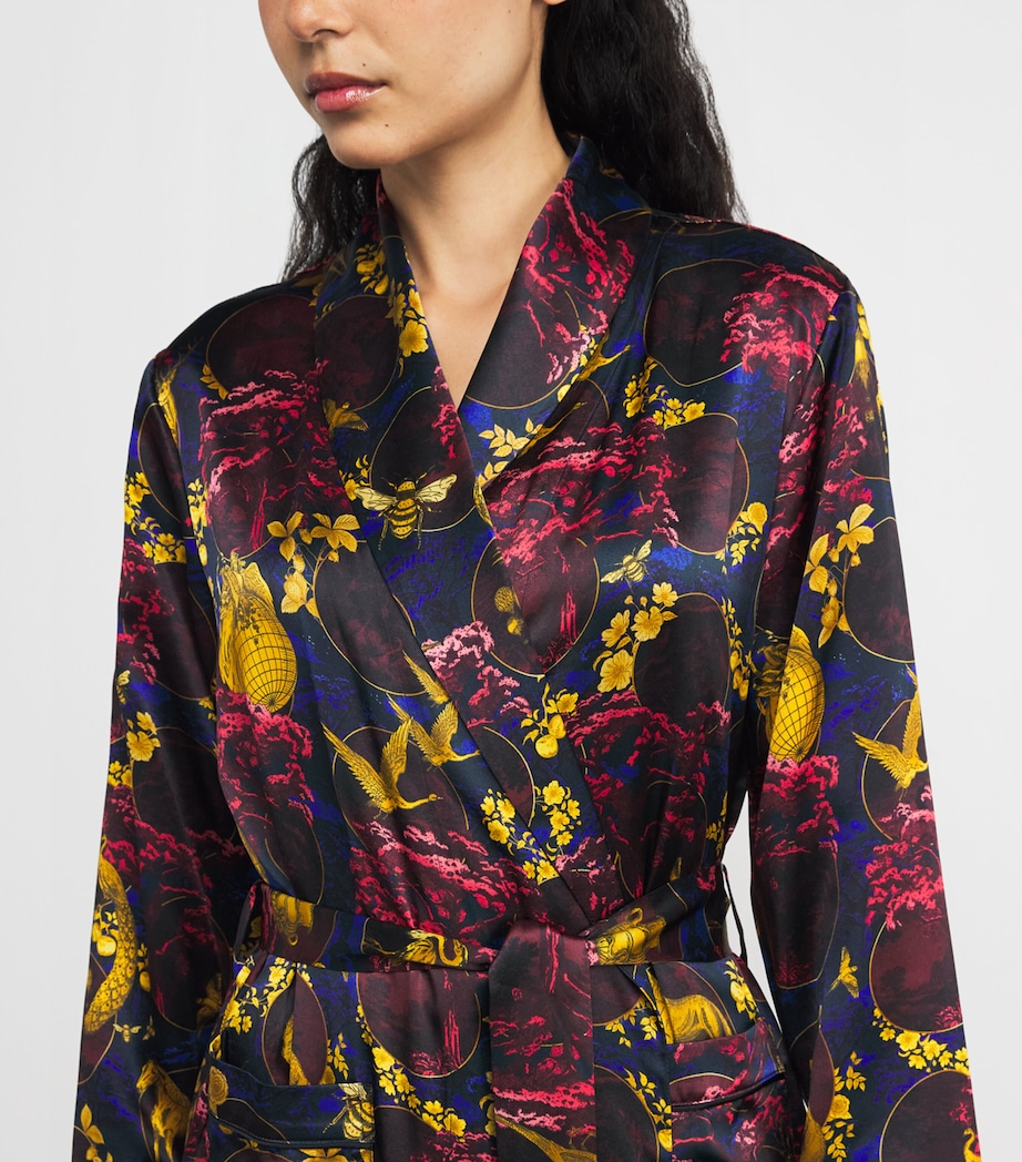 Silk Toile Night Robe MULTI Image 6