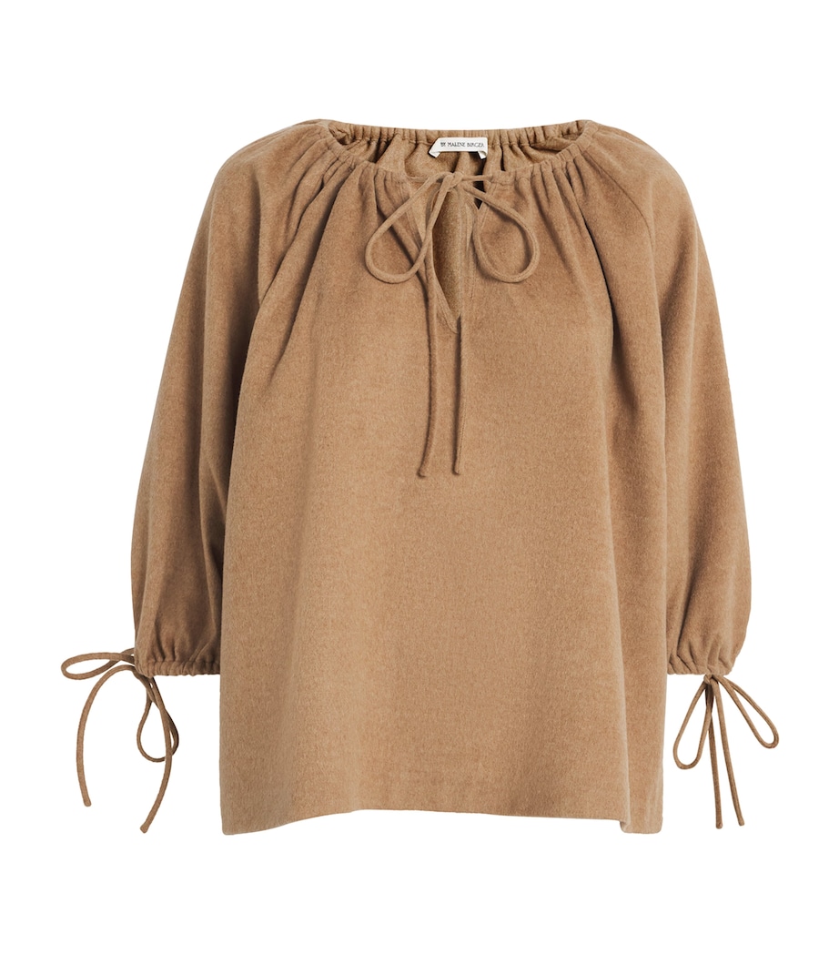 Wool-Silk-Cashmere Lilyrose Blouse M17 MED BEIGE MELNGE Image 1