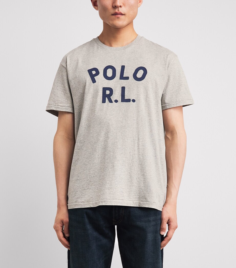 Polo Ralph Lauren Mens Cotton Logo T-Shirt Dark Sport Heather Image 4