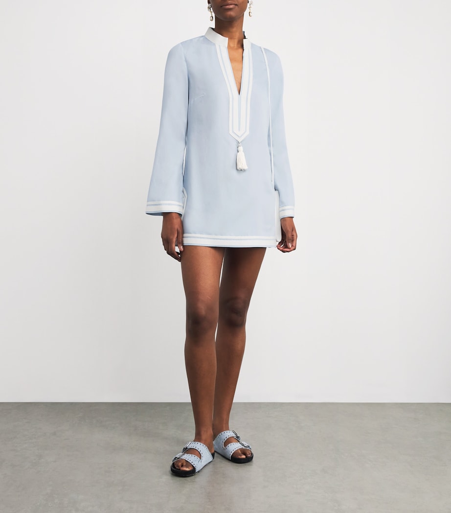 Tassel-Detail Tunic Dress LIGHT BLUE SKY 428 Image 2