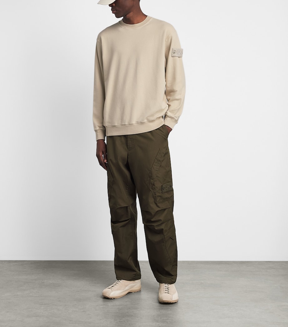 Stone Island Mens Cotton-Blend Ghost Sweatshirt Image 2