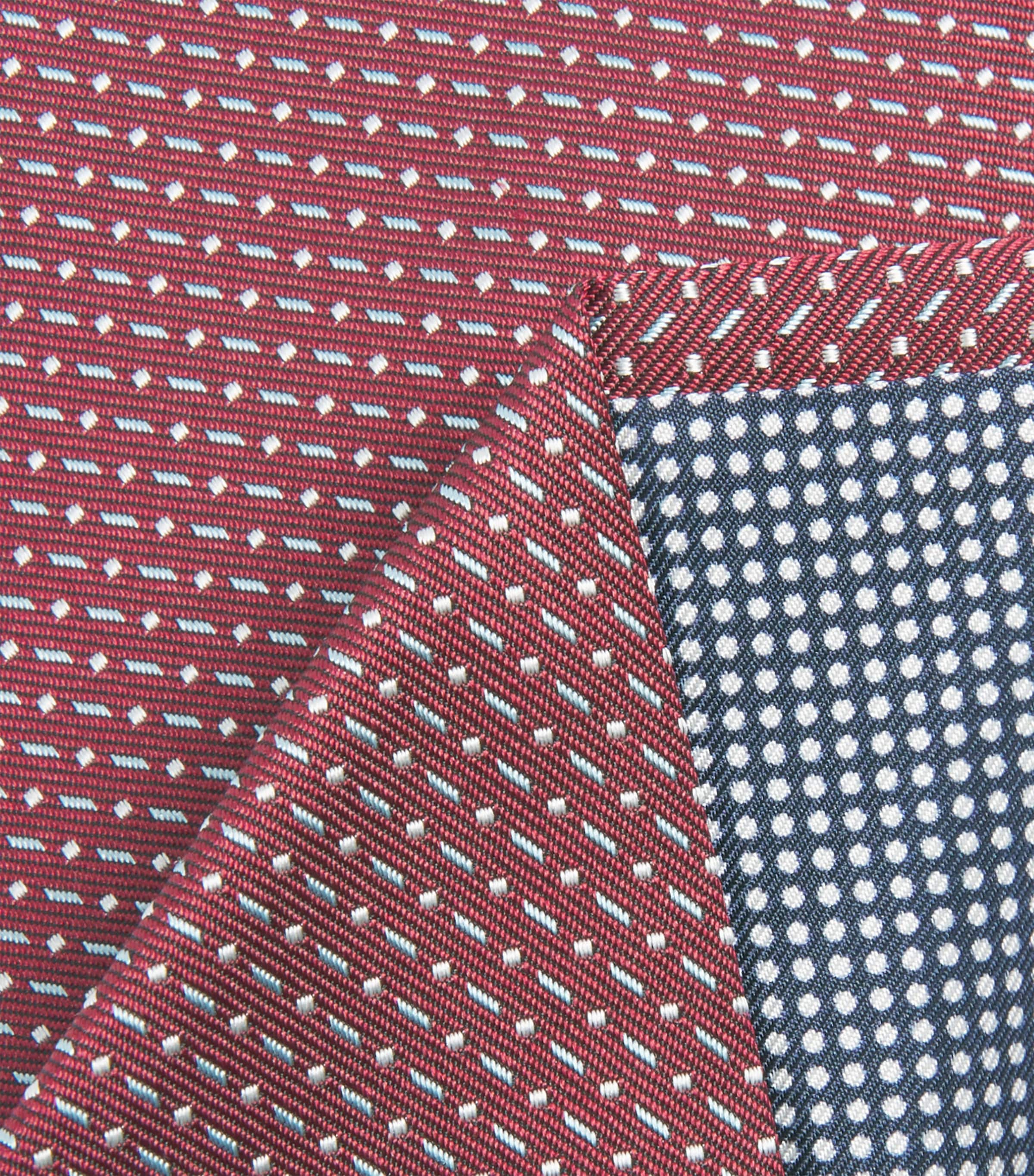 Eton Silk Pin Dot Tie Dark Red Image 4