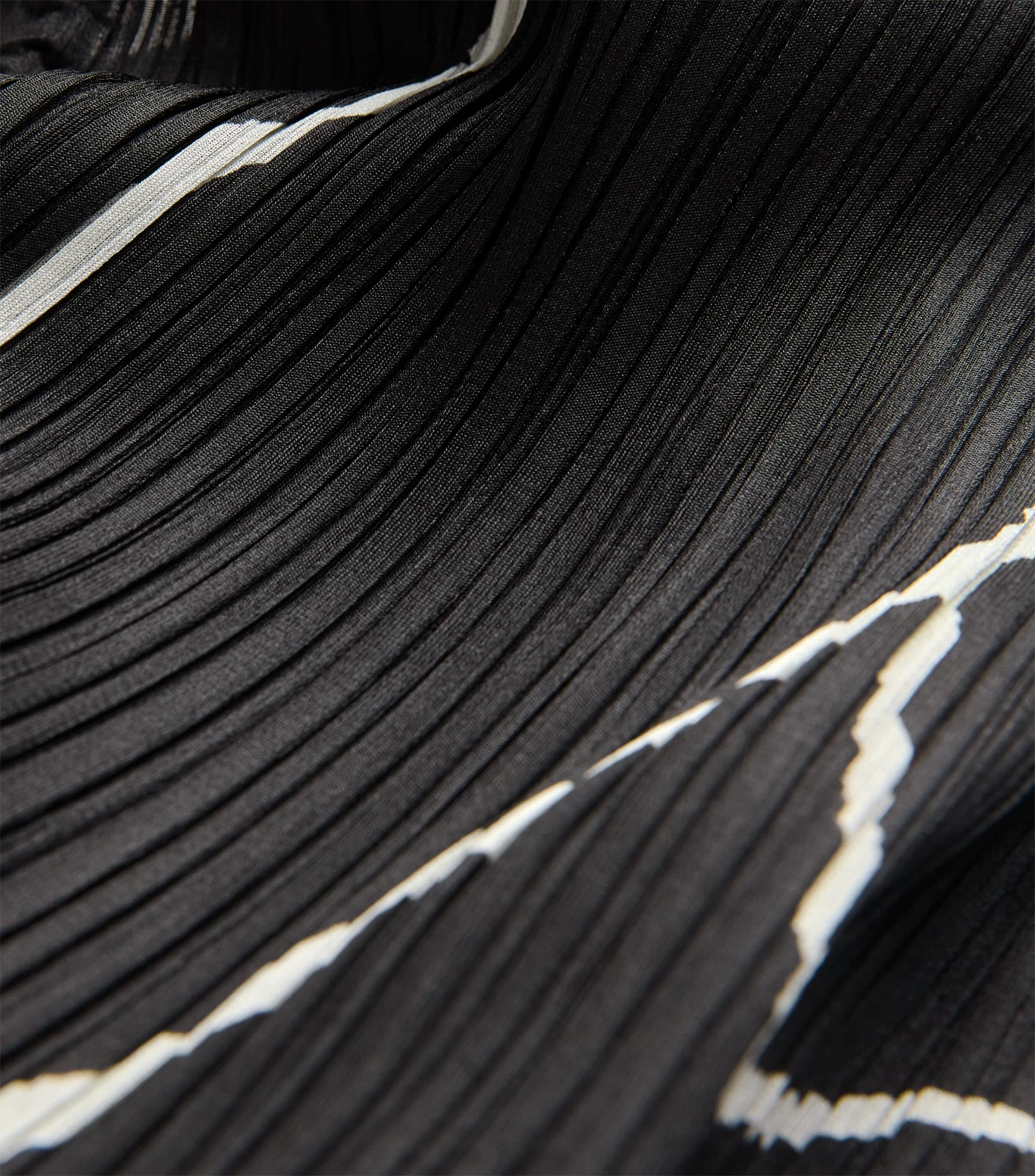 Printed Pause Midi Skirt BLACK Image 5