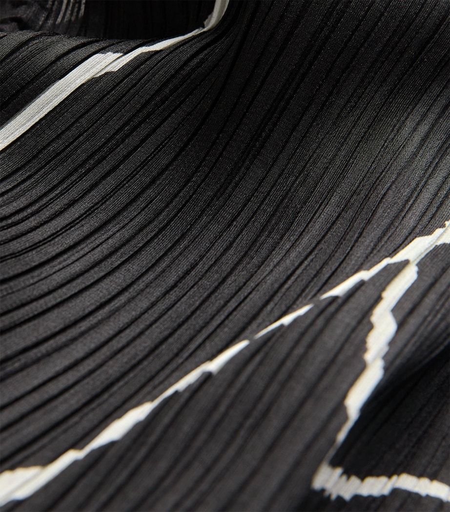 Printed Pause Midi Skirt BLACK Image 5