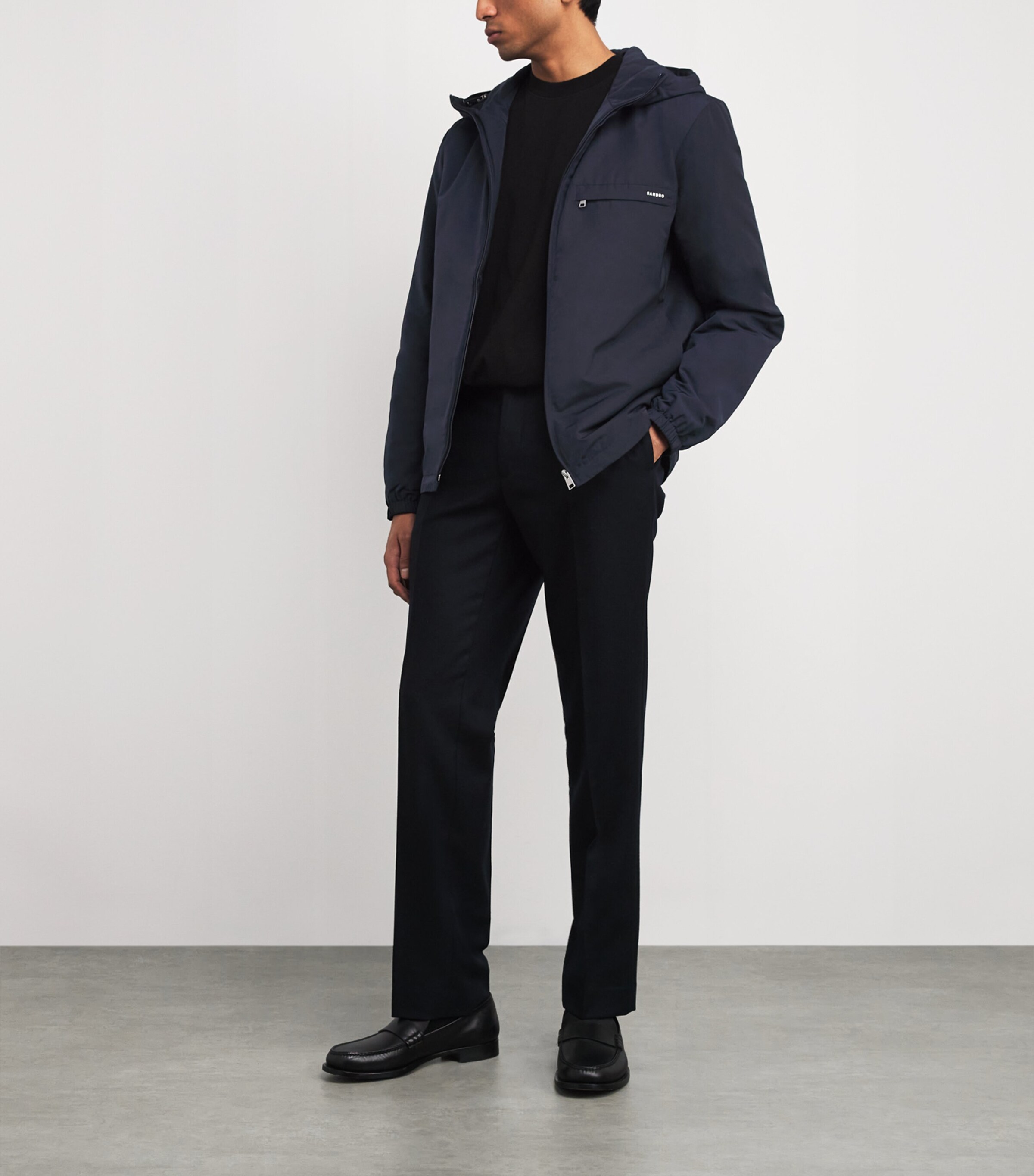 Padded Logo Jacket NAVY BLUE Image 2