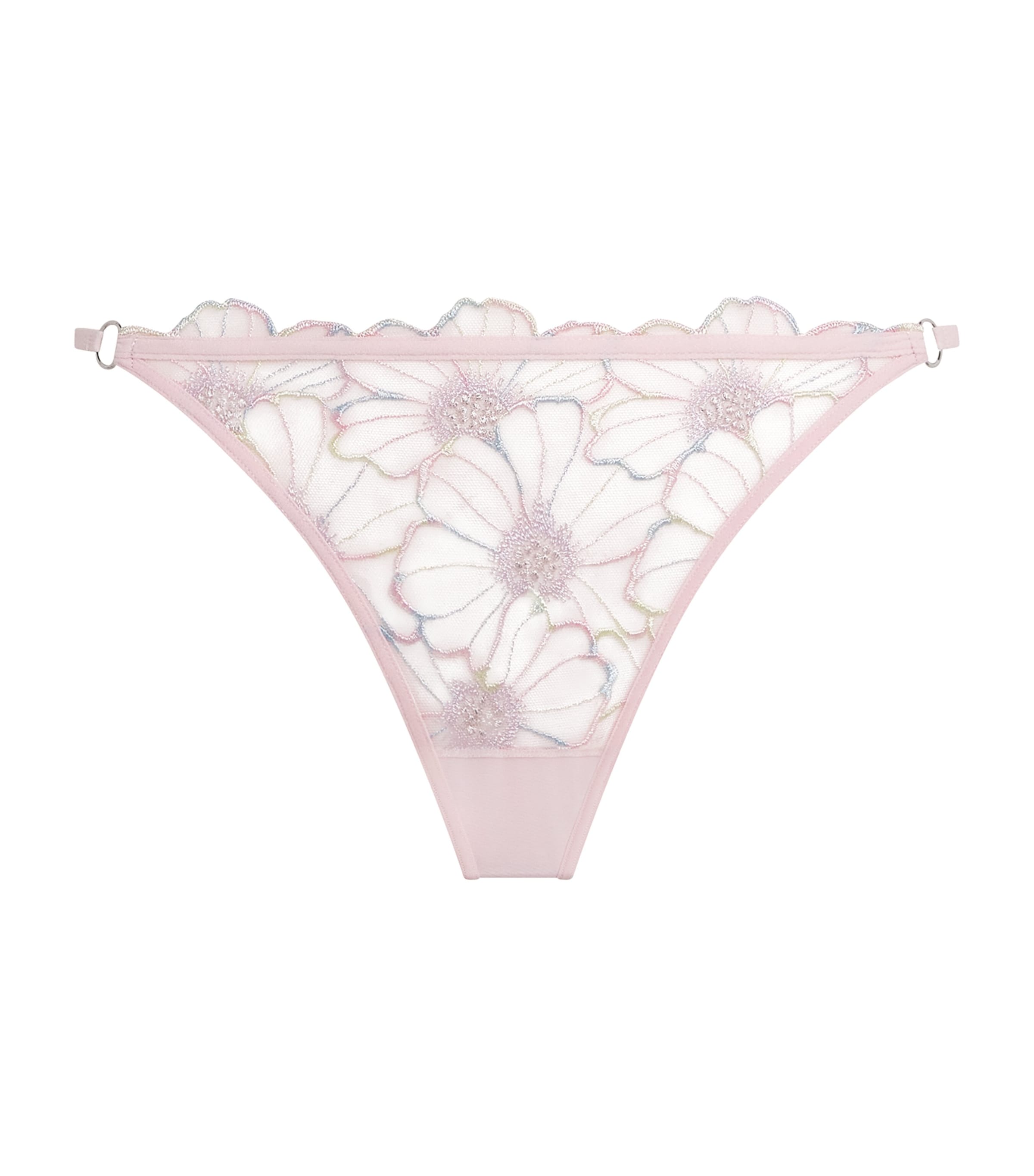 Chantelle Womens Pulp Lush Thong Lurex Pink Image 1