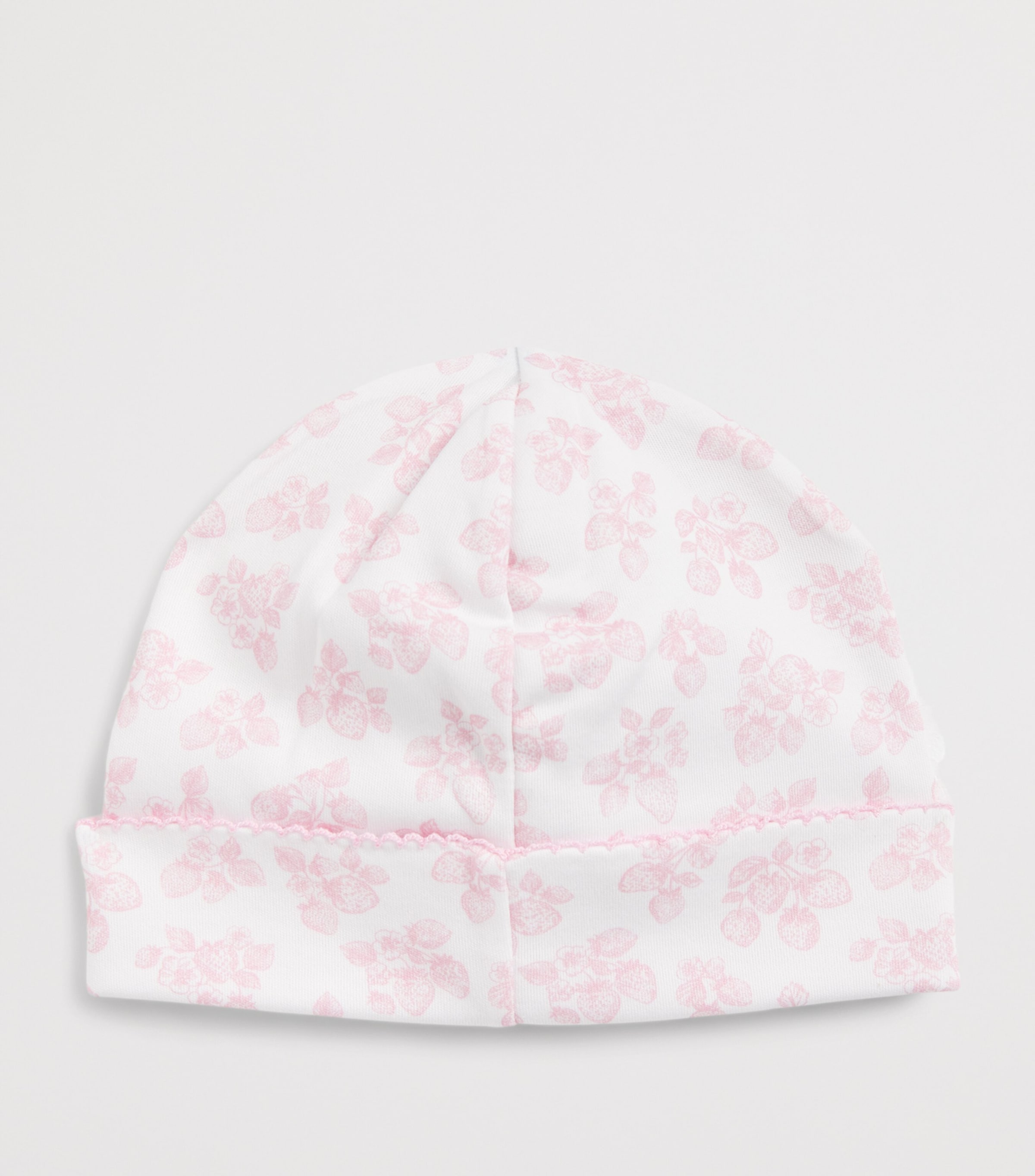 Kissy Kissy Pima Cotton Strawberry Print Hat Image 2