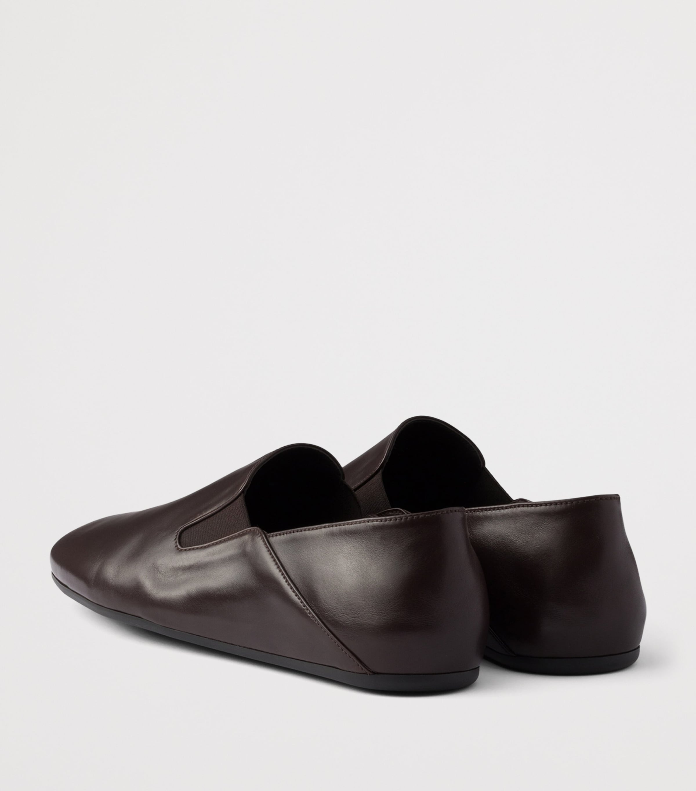 Prada Leather Loafers Brown Image 4