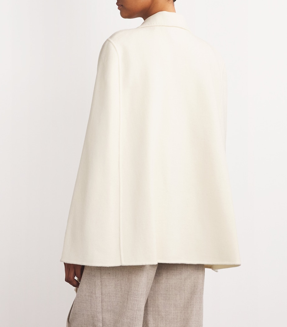 Cashmere Tie-Waist Cape PEARL Image 4